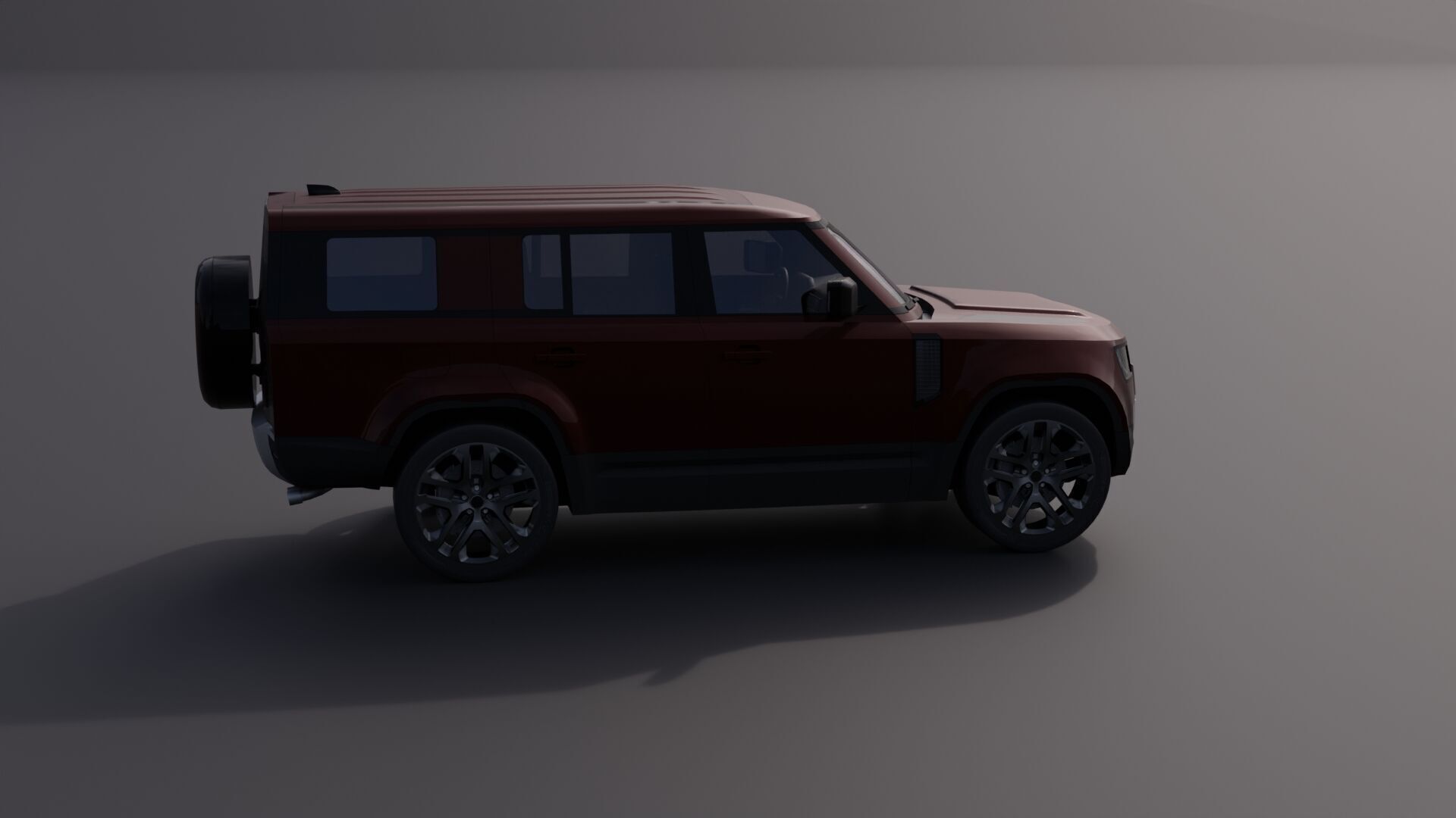 Generic Luxury SUV 10 Low-poly 3D model_17