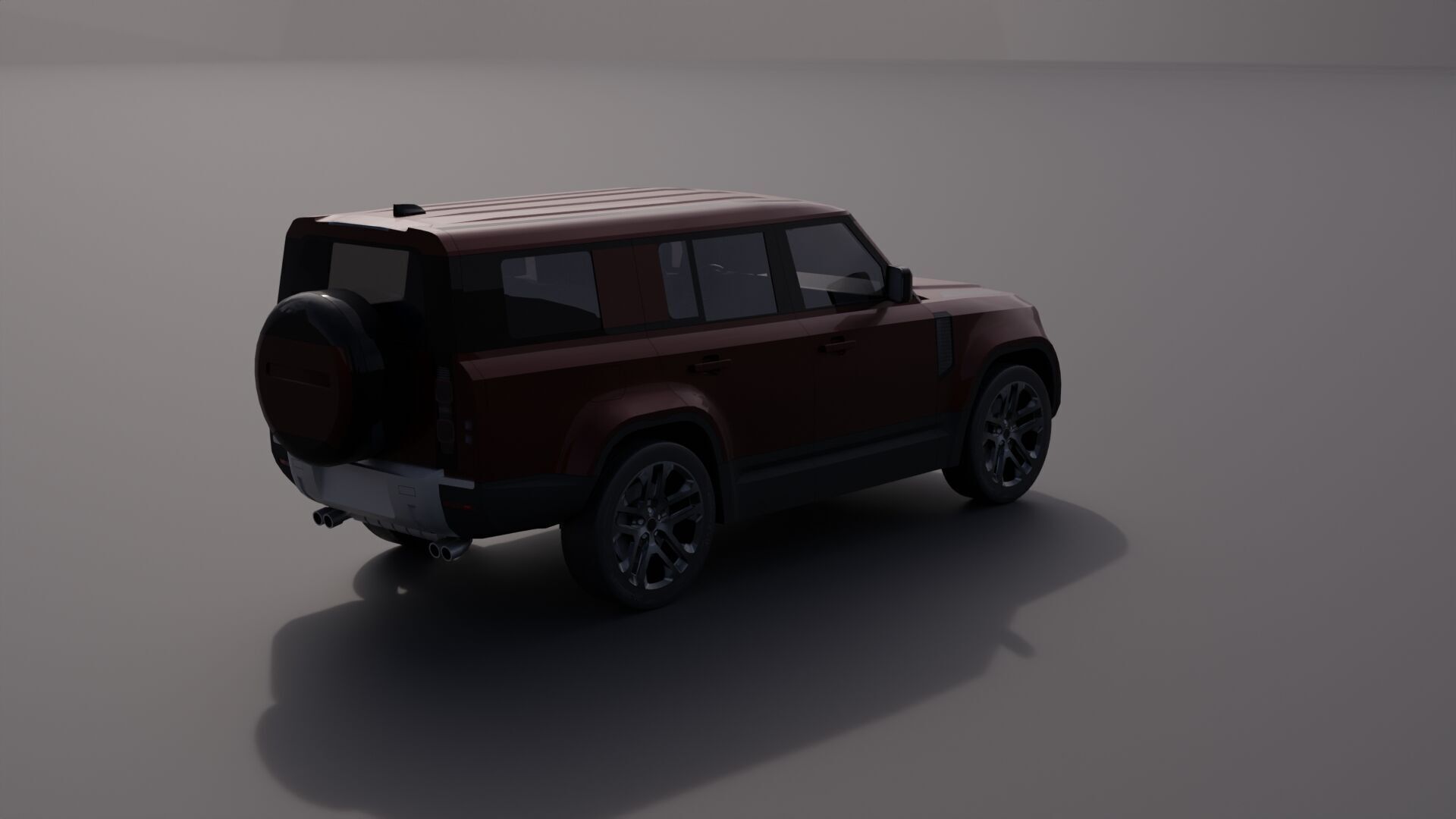 Generic Luxury SUV 10 Low-poly 3D model_14