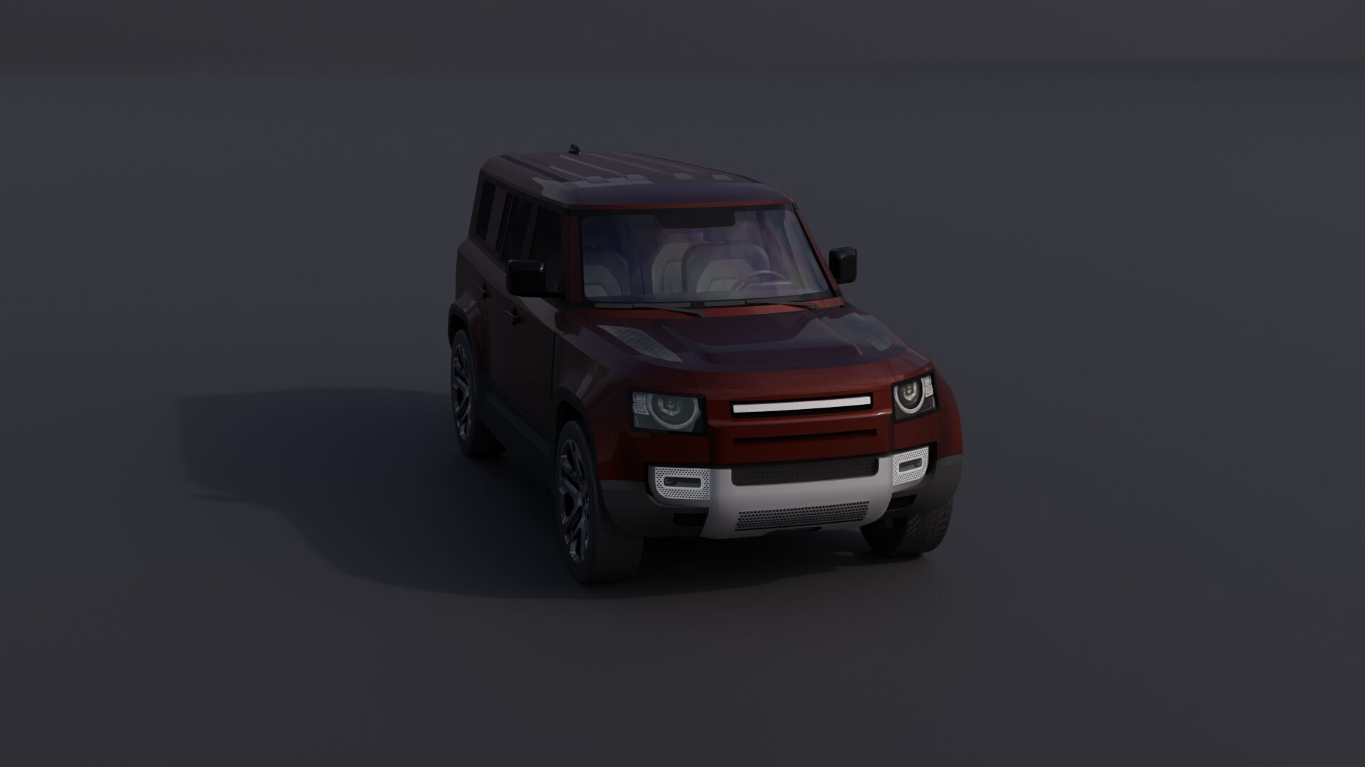Generic Luxury SUV 10 Low-poly 3D model_24