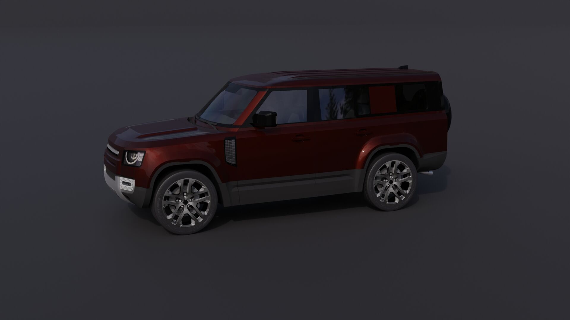 Generic Luxury SUV 10 Low-poly 3D model_31