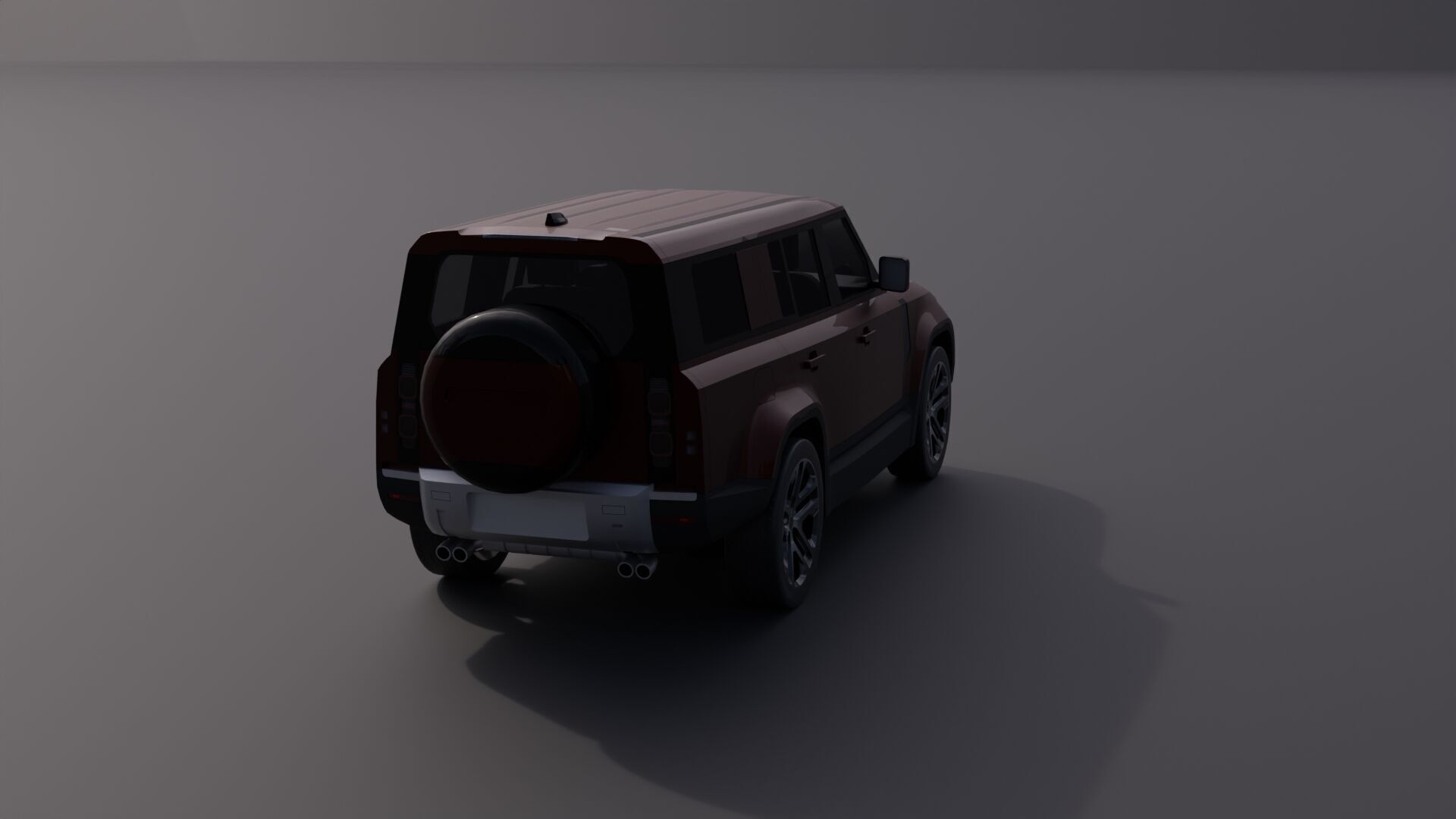 Generic Luxury SUV 10 Low-poly 3D model_12