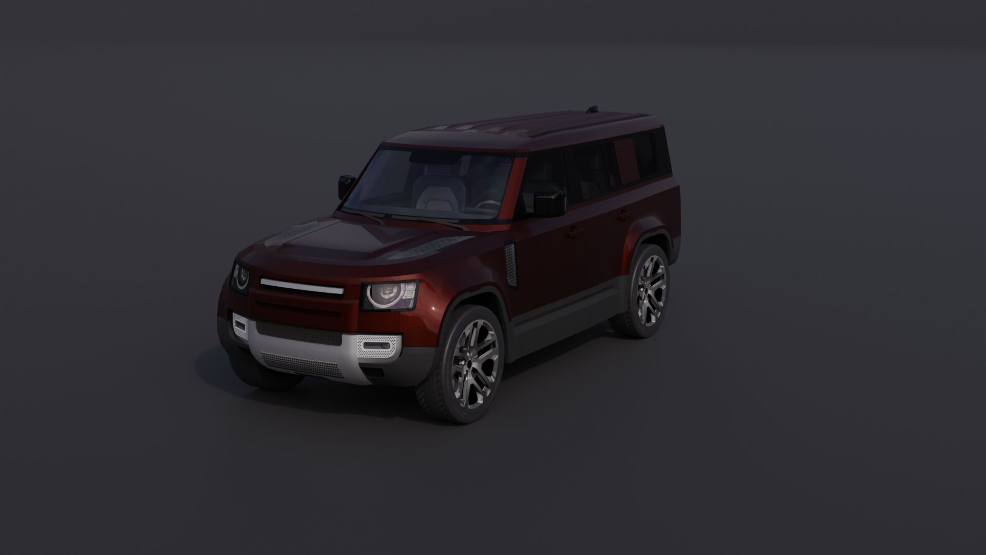 Generic Luxury SUV 10 Low-poly 3D model_28