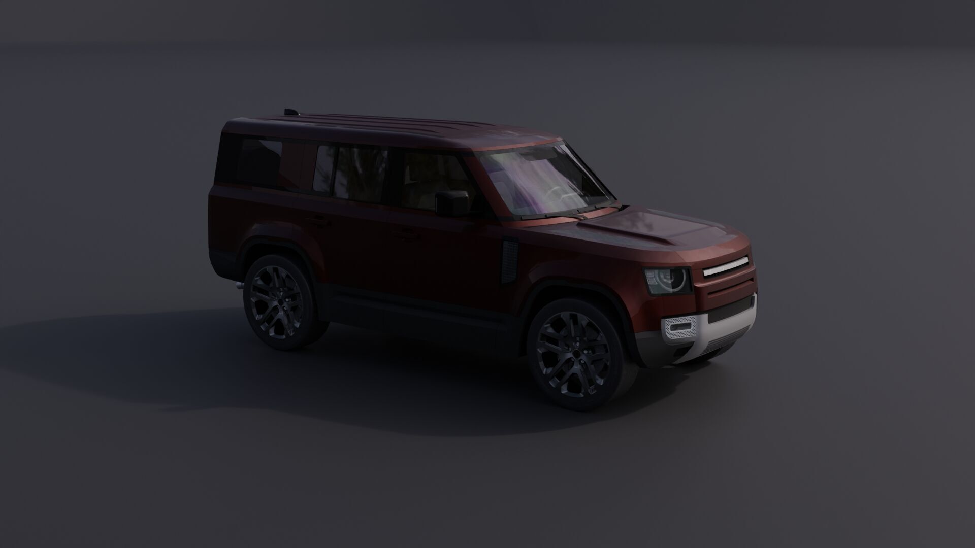 Generic Luxury SUV 10 Low-poly 3D model_21