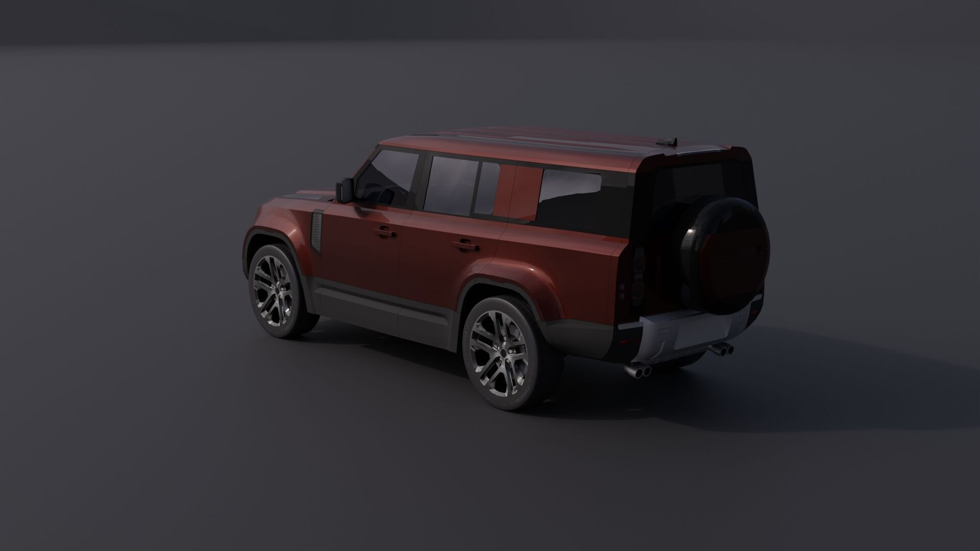 Generic Luxury SUV 10 Low-poly 3D model_7