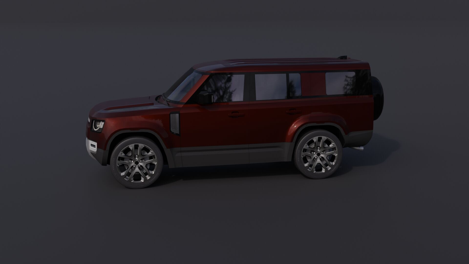 Generic Luxury SUV 10 Low-poly 3D model_32