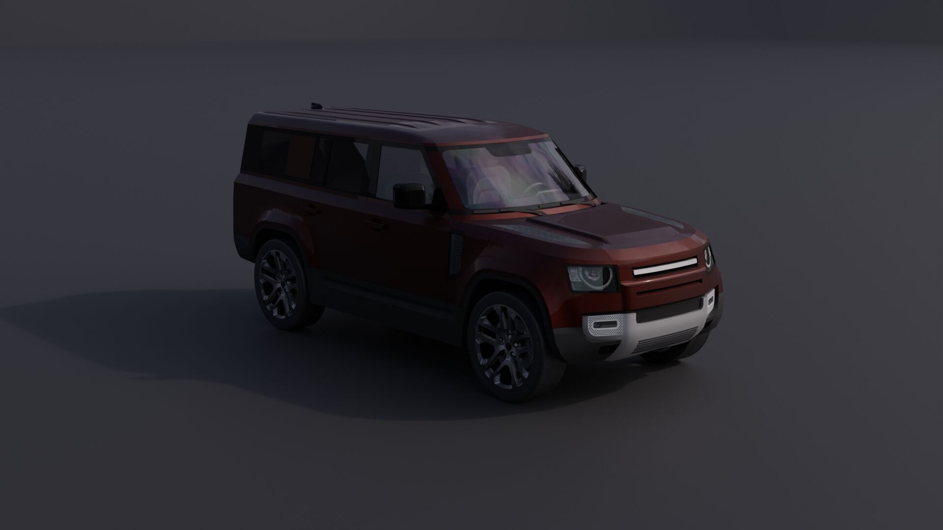 Generic Luxury SUV 10 Low-poly 3D model_22