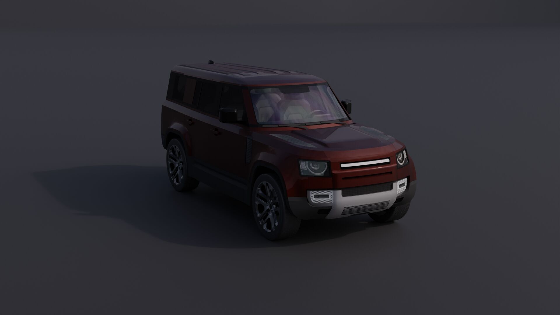 Generic Luxury SUV 10 Low-poly 3D model_23