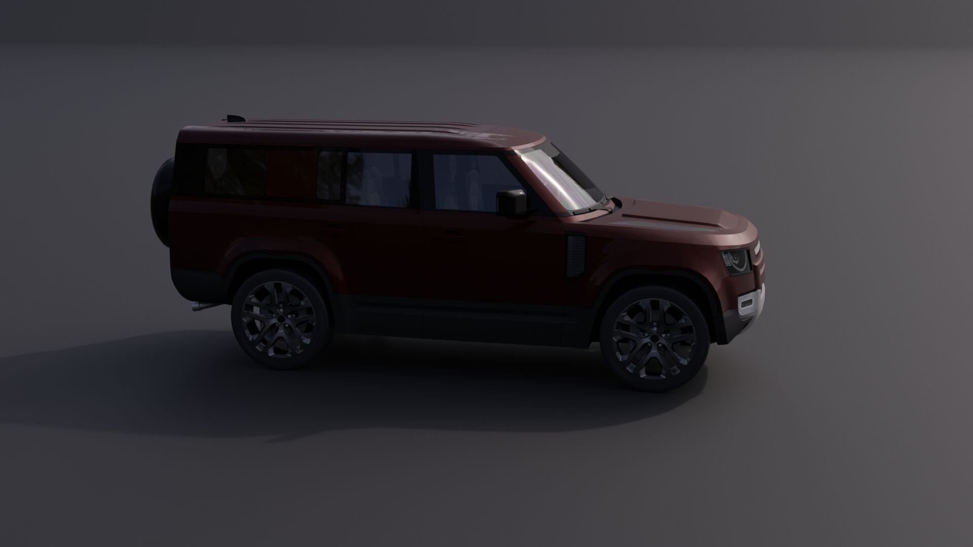 Generic Luxury SUV 10 Low-poly 3D model_19