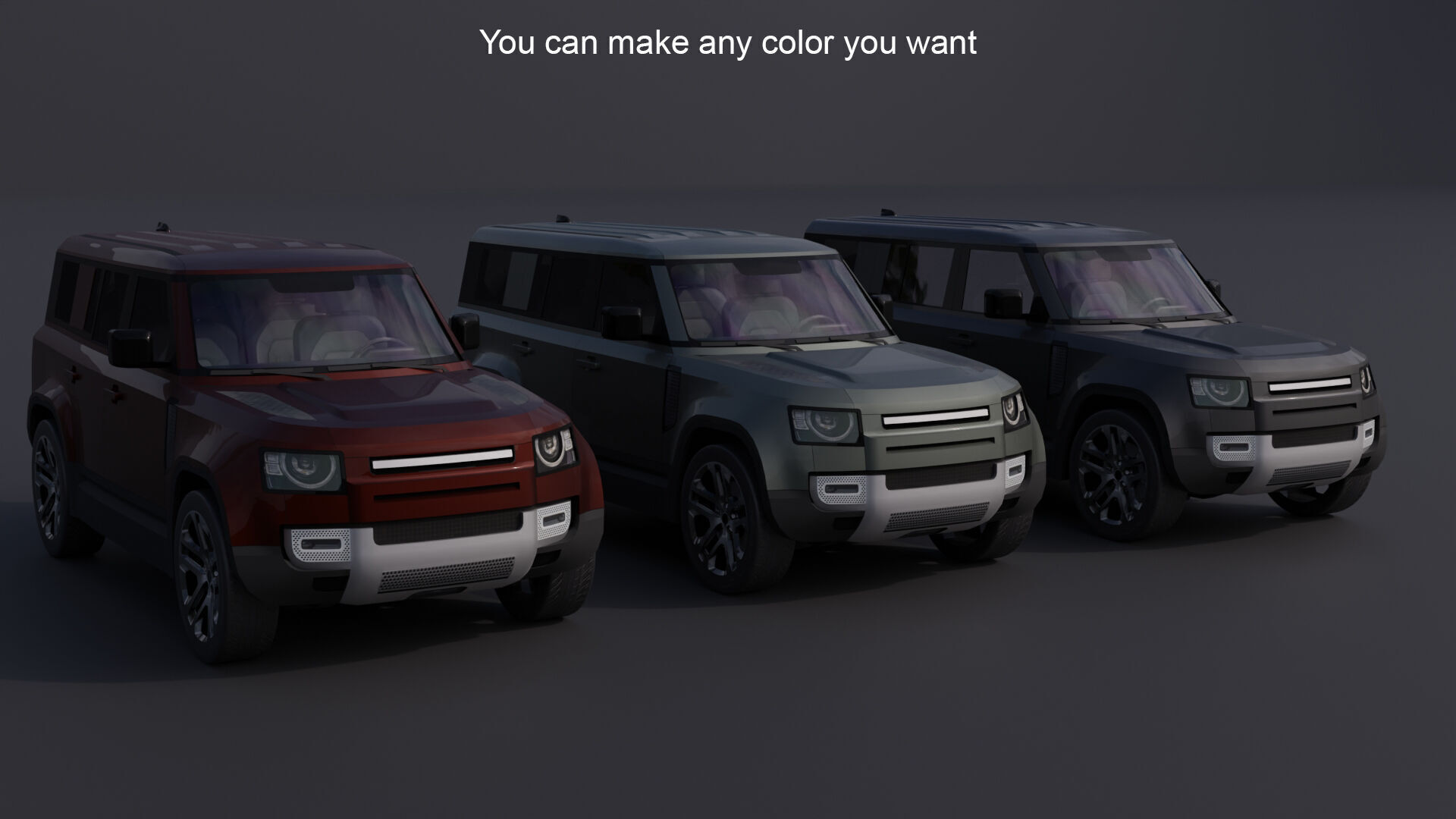 Generic Luxury SUV 10 Low-poly 3D model_3