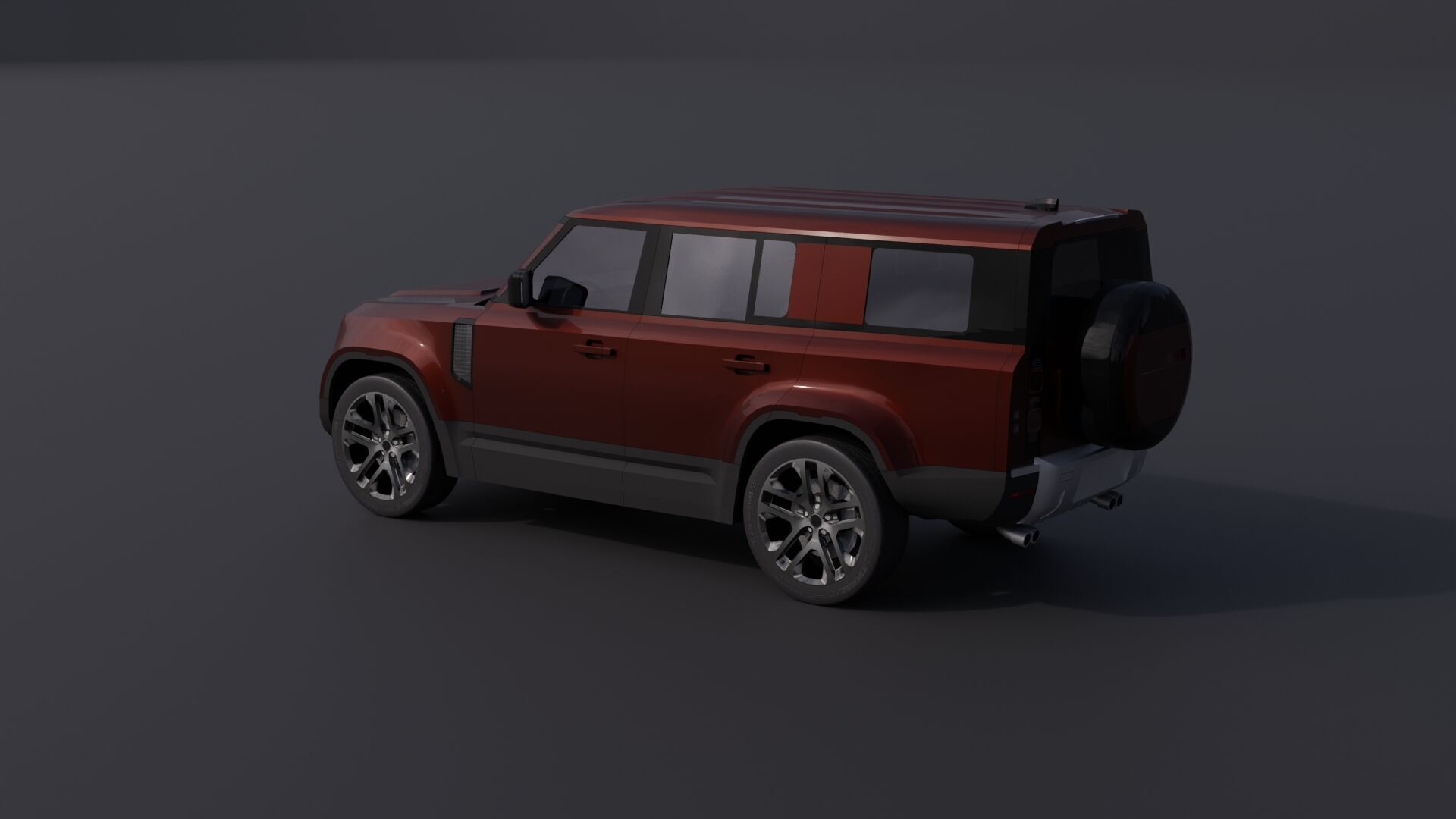 Generic Luxury SUV 10 Low-poly 3D model_6