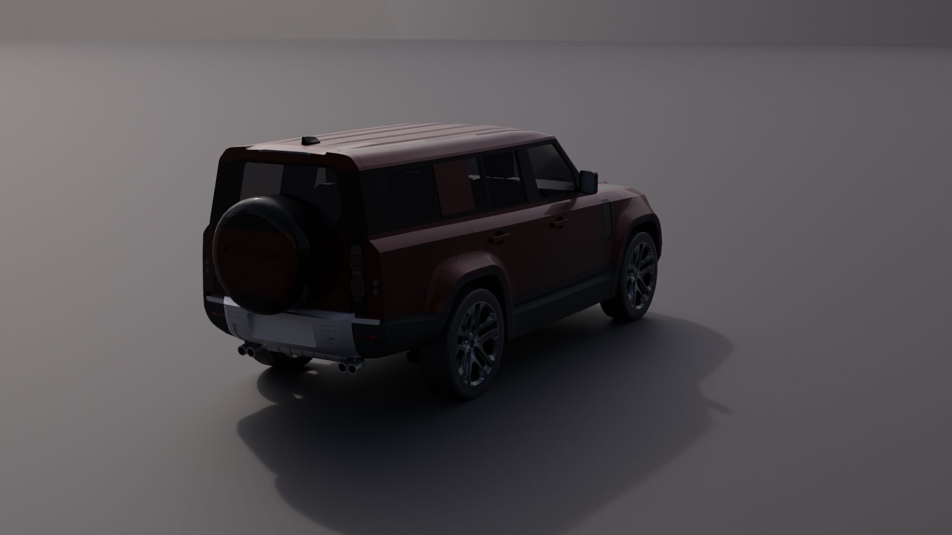 Generic Luxury SUV 10 Low-poly 3D model_13