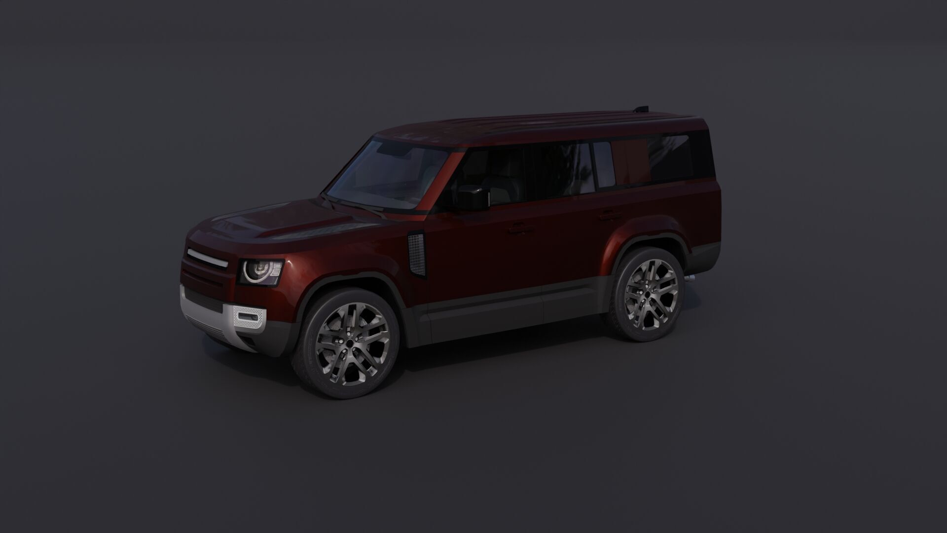 Generic Luxury SUV 10 Low-poly 3D model_30