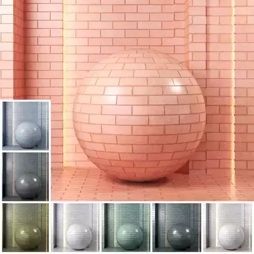 4K Equipe Kamla Ceramics Tile Textures - 8 Colors - PBR 