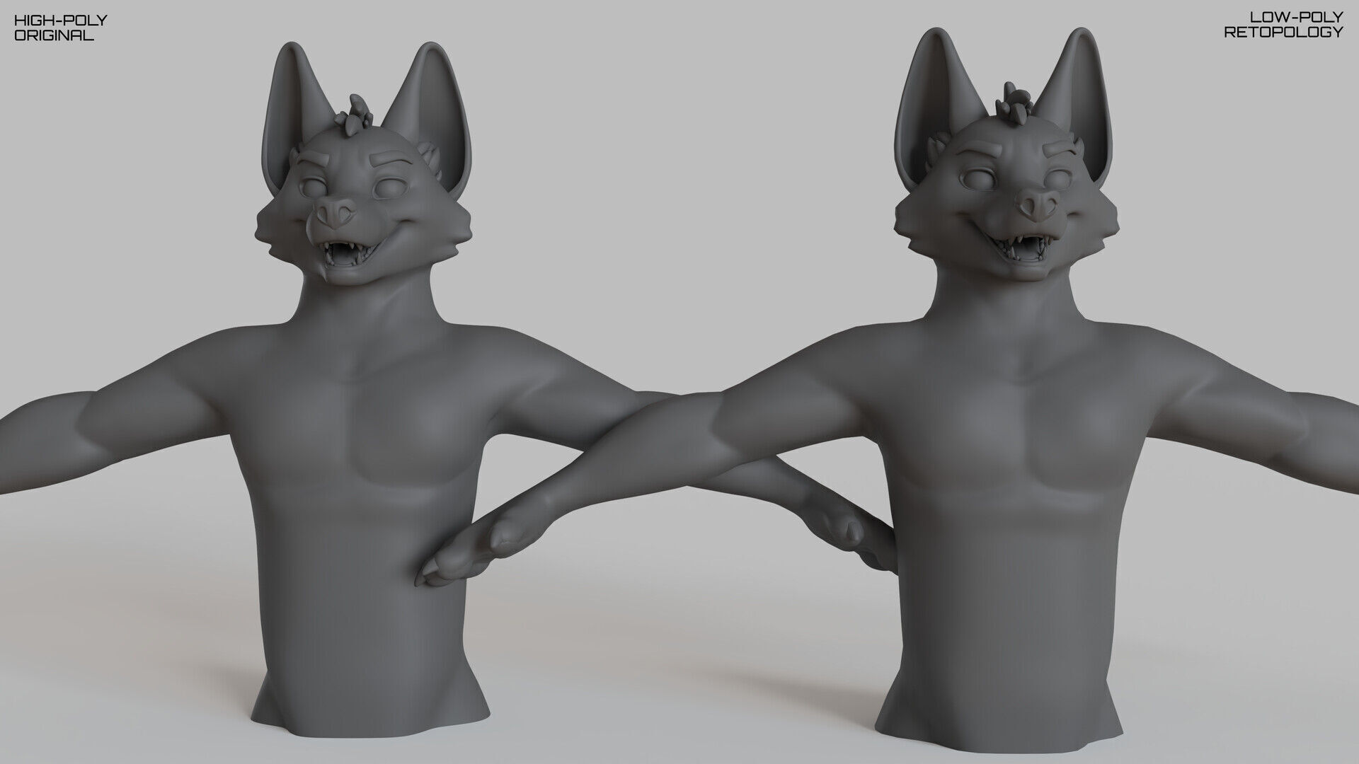 I will create high quality 3D character models  Free low-poly 3D model_1