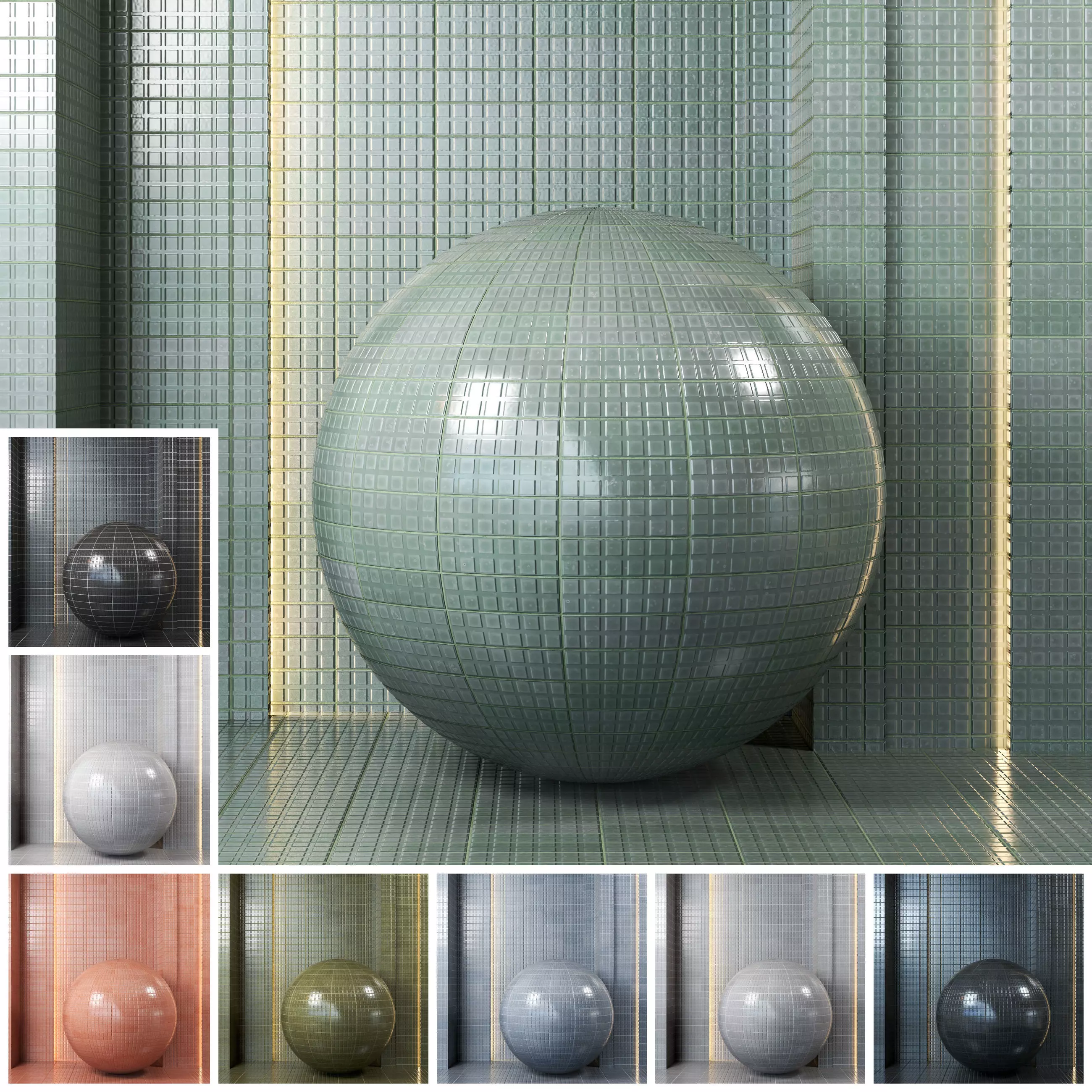 4K Equipe Kamla Ceramics Tile Textures - 8 Colors - Seamless Texture_0