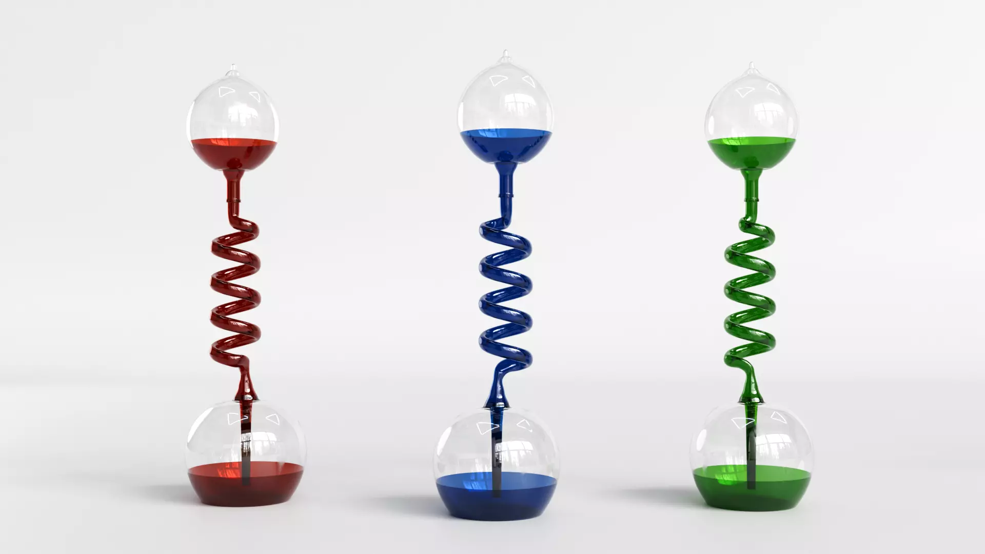 Hand Boiler in 3 Colors Red Blue Green 3D model