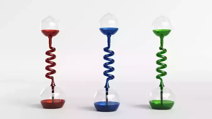 Hand Boiler in 3 Colors  Red  Blue  Green 3D model