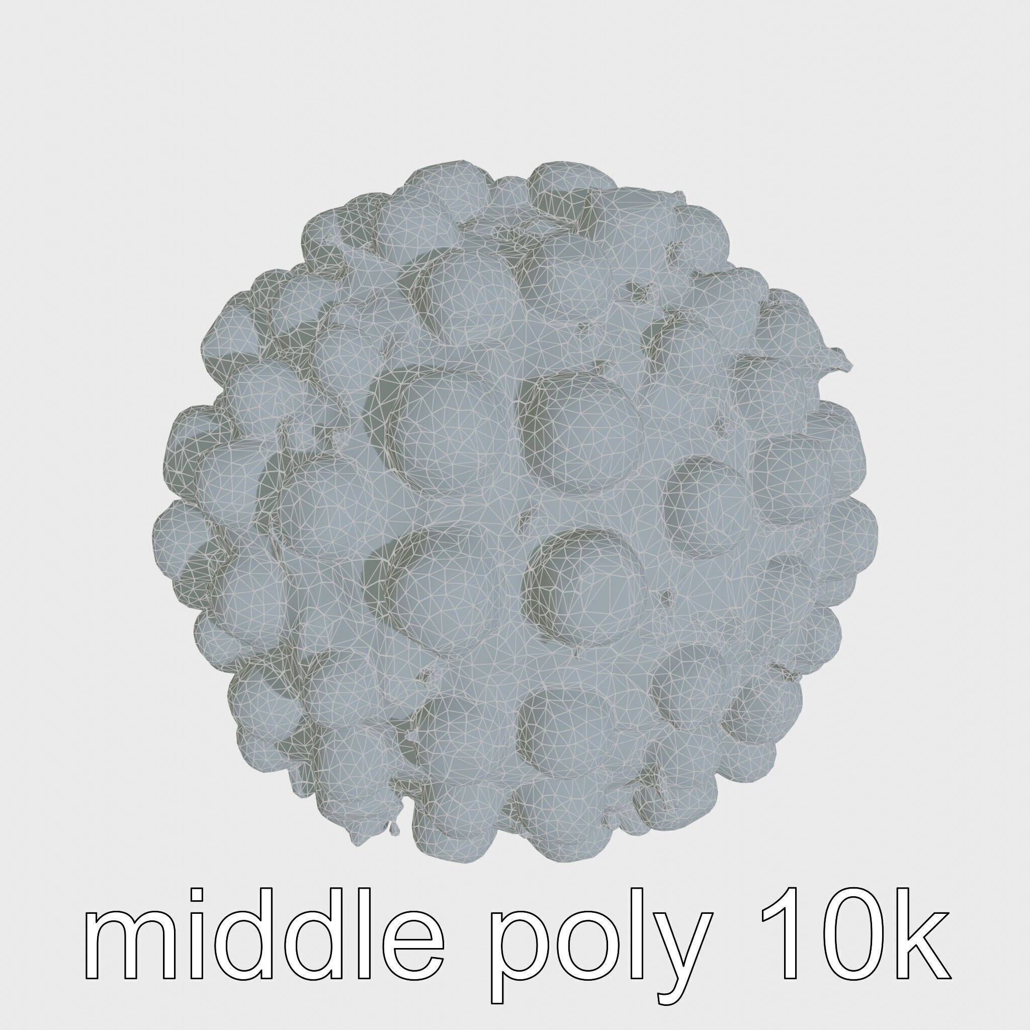 Insectoid Creature with Multiple Eyes and Gelatinous Base Low-poly 3D model_30