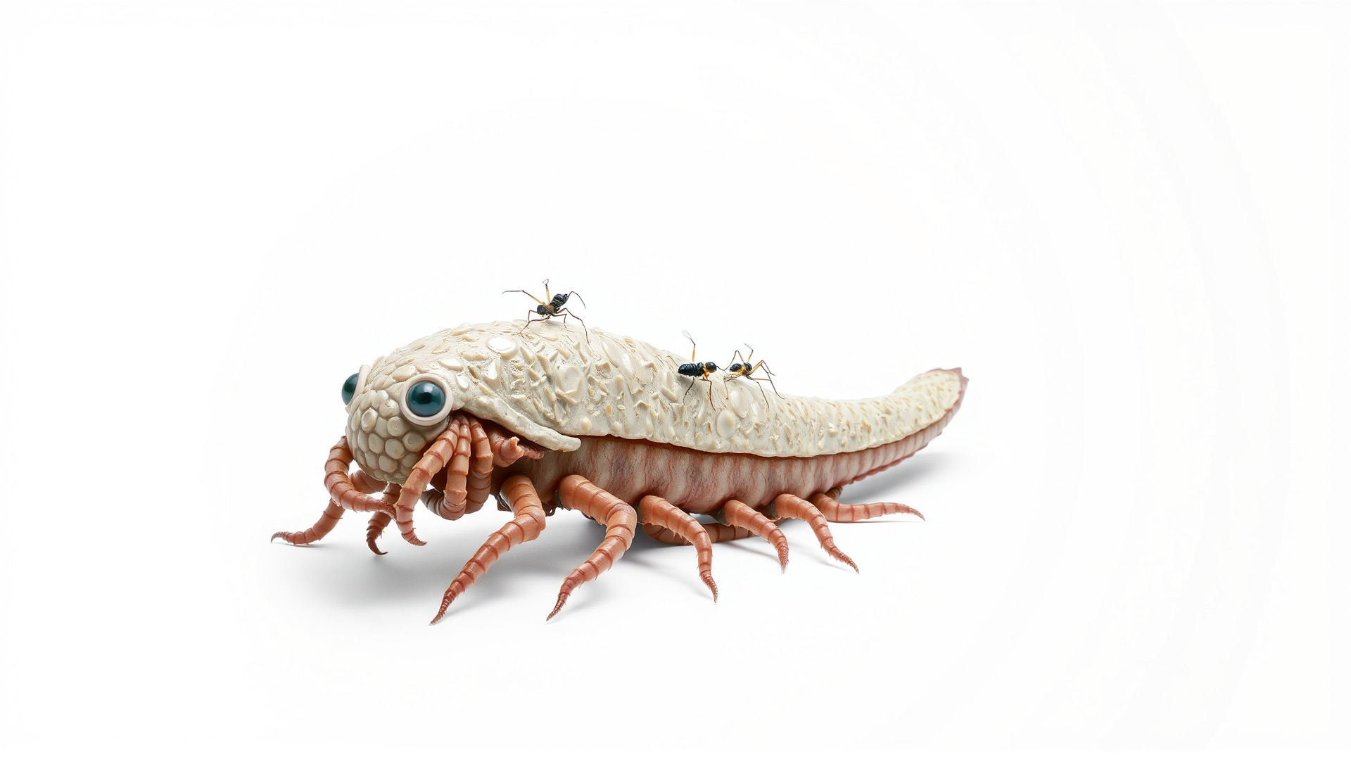 Tentacled Creature with Insect Eyes Low-poly 3D model_3