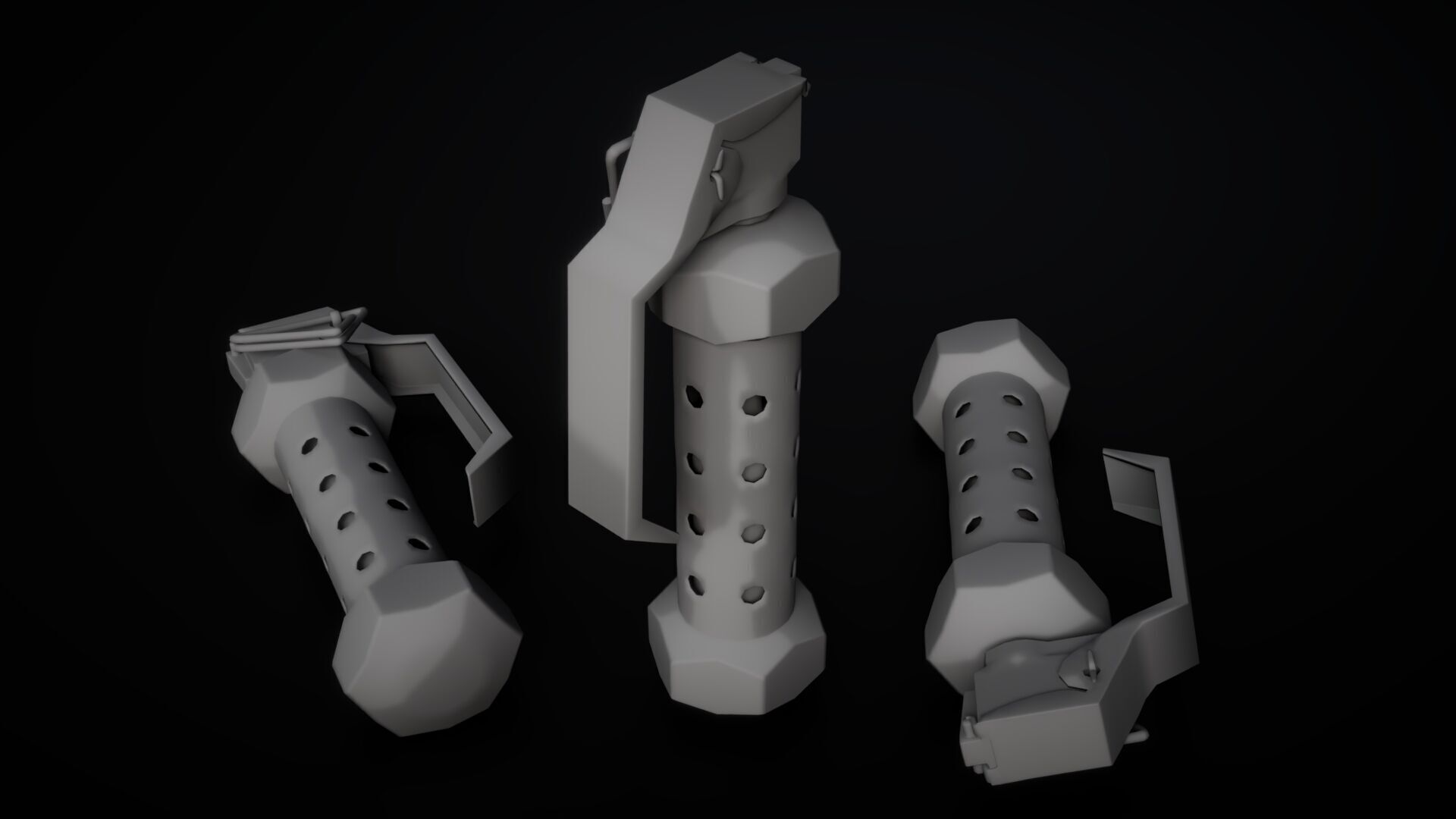 Flashbang Grenade 3D Model Low-poly 3D model_9