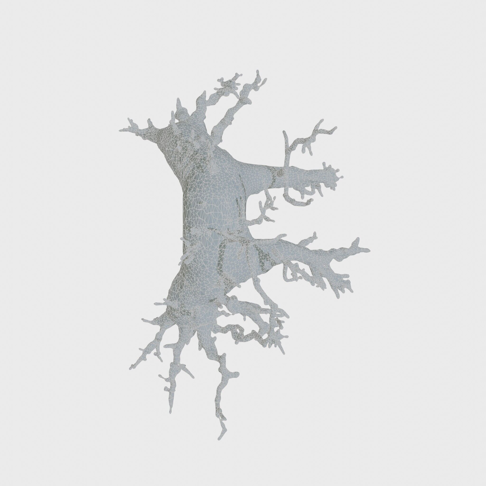 Enchanted Thorned Creature with Luminous Points Low-poly 3D model_19