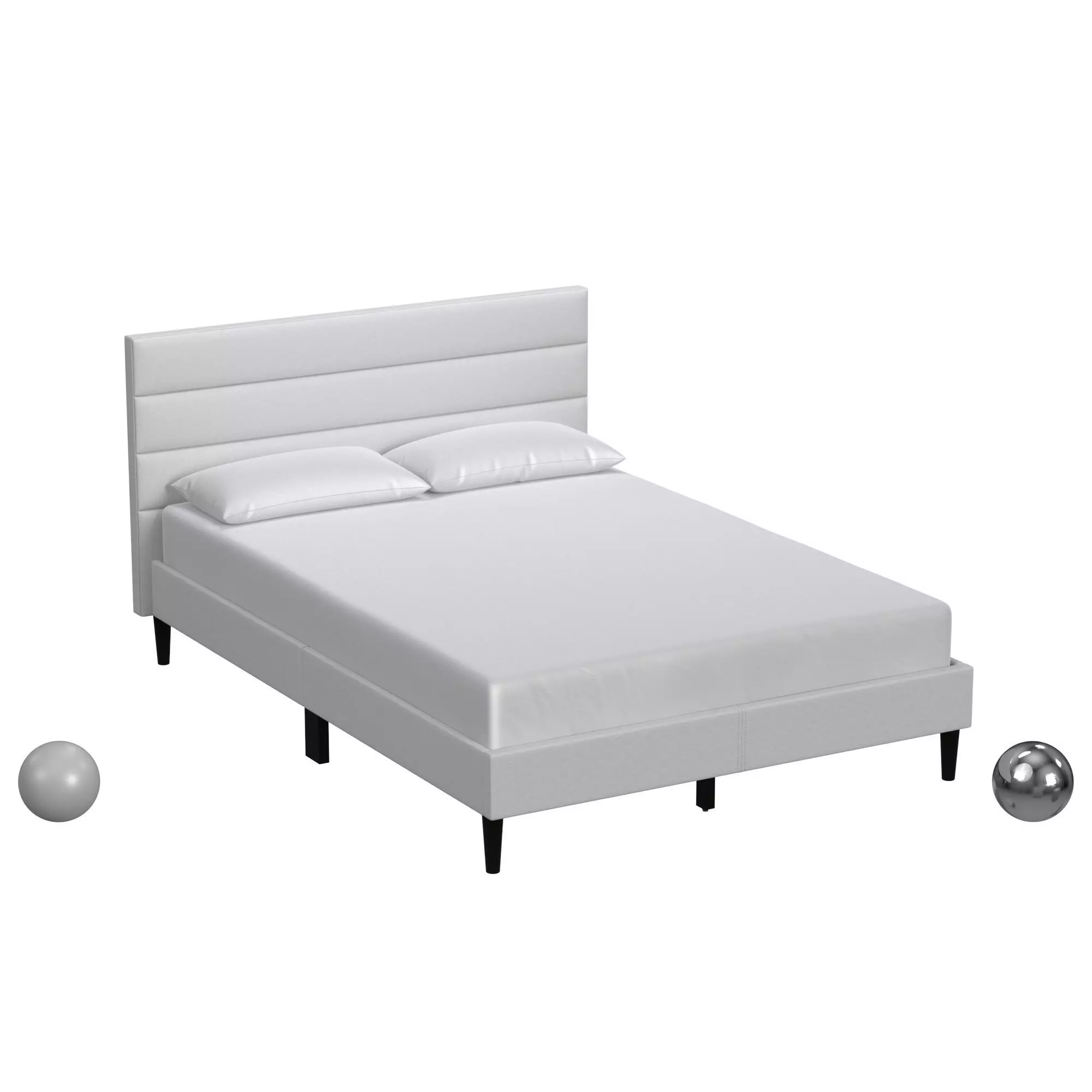 Double Horizontal Channel Bed 3D model_0
