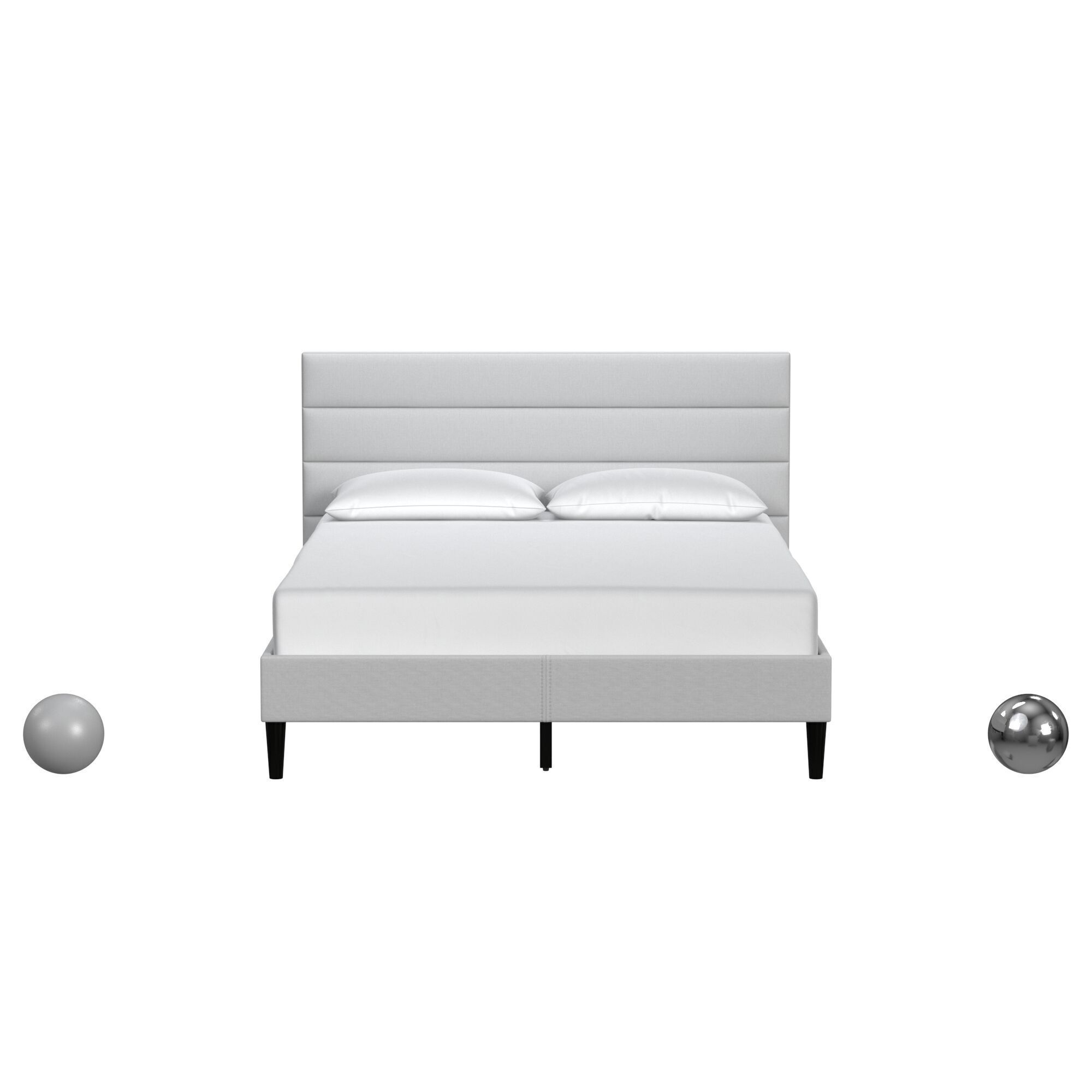 Double Horizontal Channel Bed 3D model_1