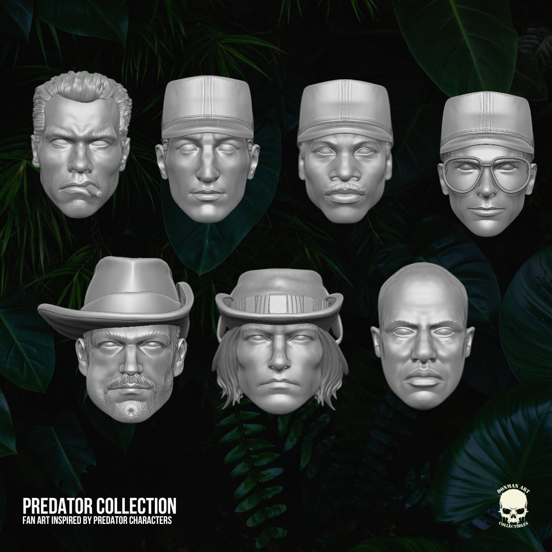 Predator Collection Fan Art 3D printables for Action Figures 3D print model_21