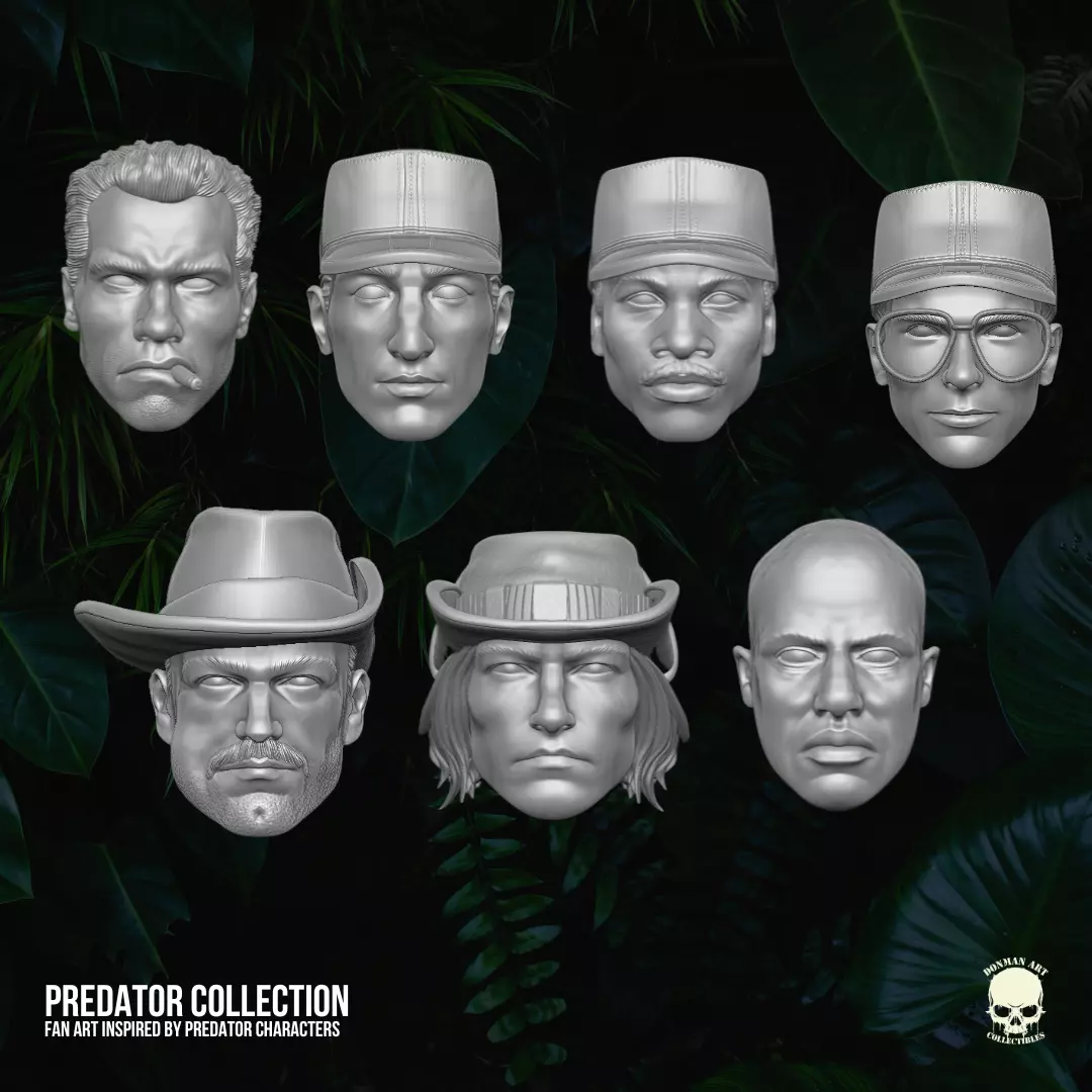 Predator Collection Fan Art 3D printables for Action Figures 3D print model_0