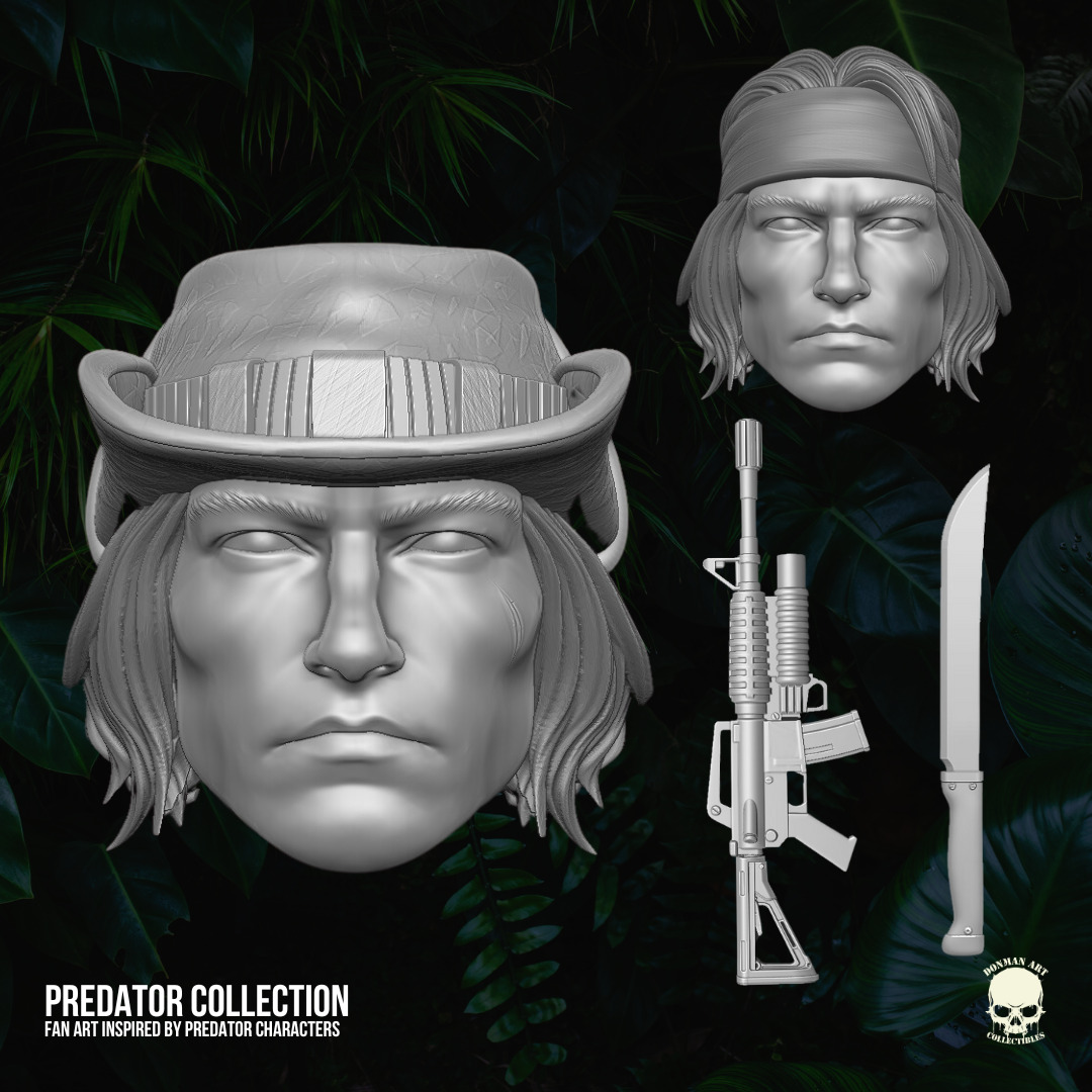 Predator Collection Fan Art 3D printables for Action Figures 3D print model_2