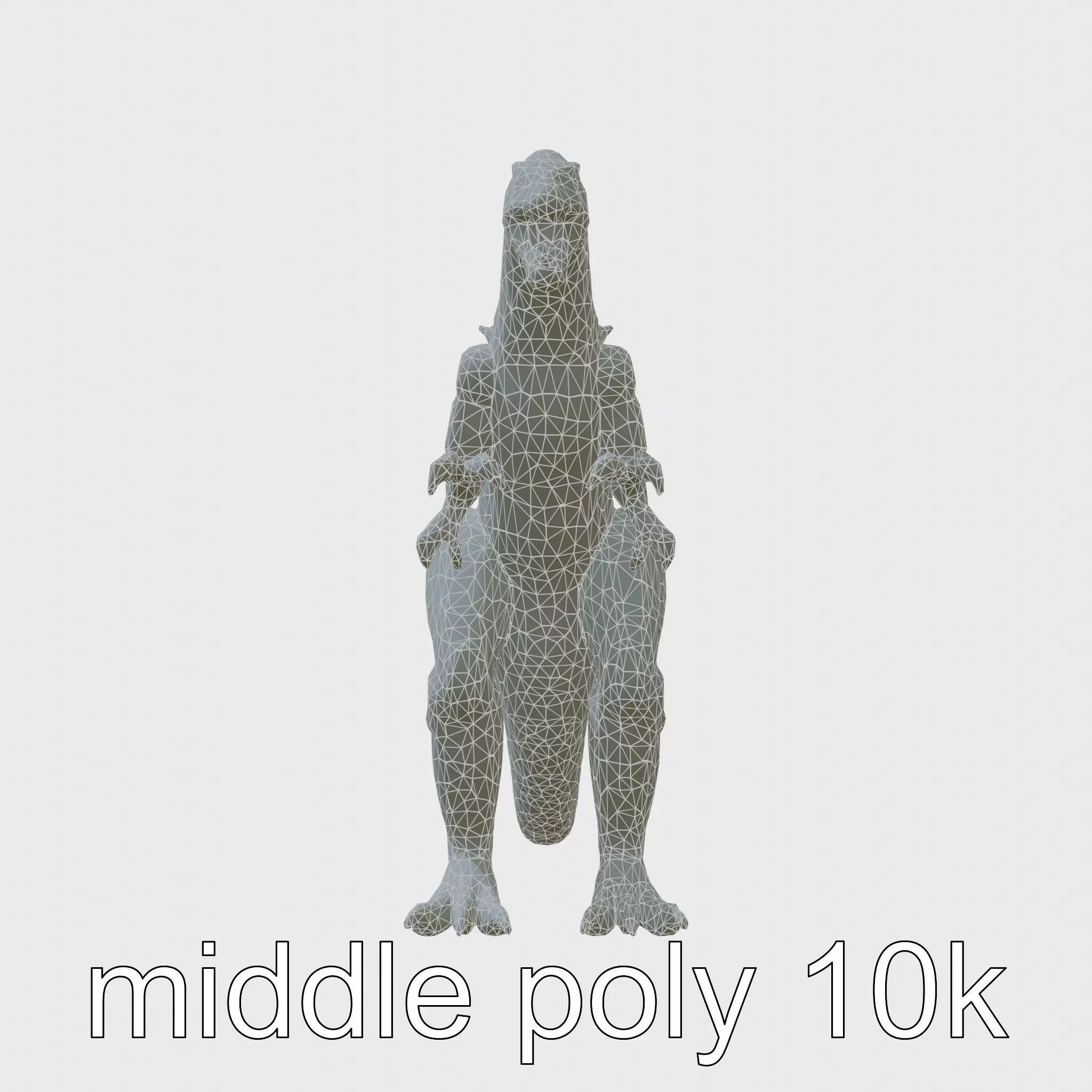 Lava Monster With Glowing Eyes 3D Model Low-poly 3D model_0