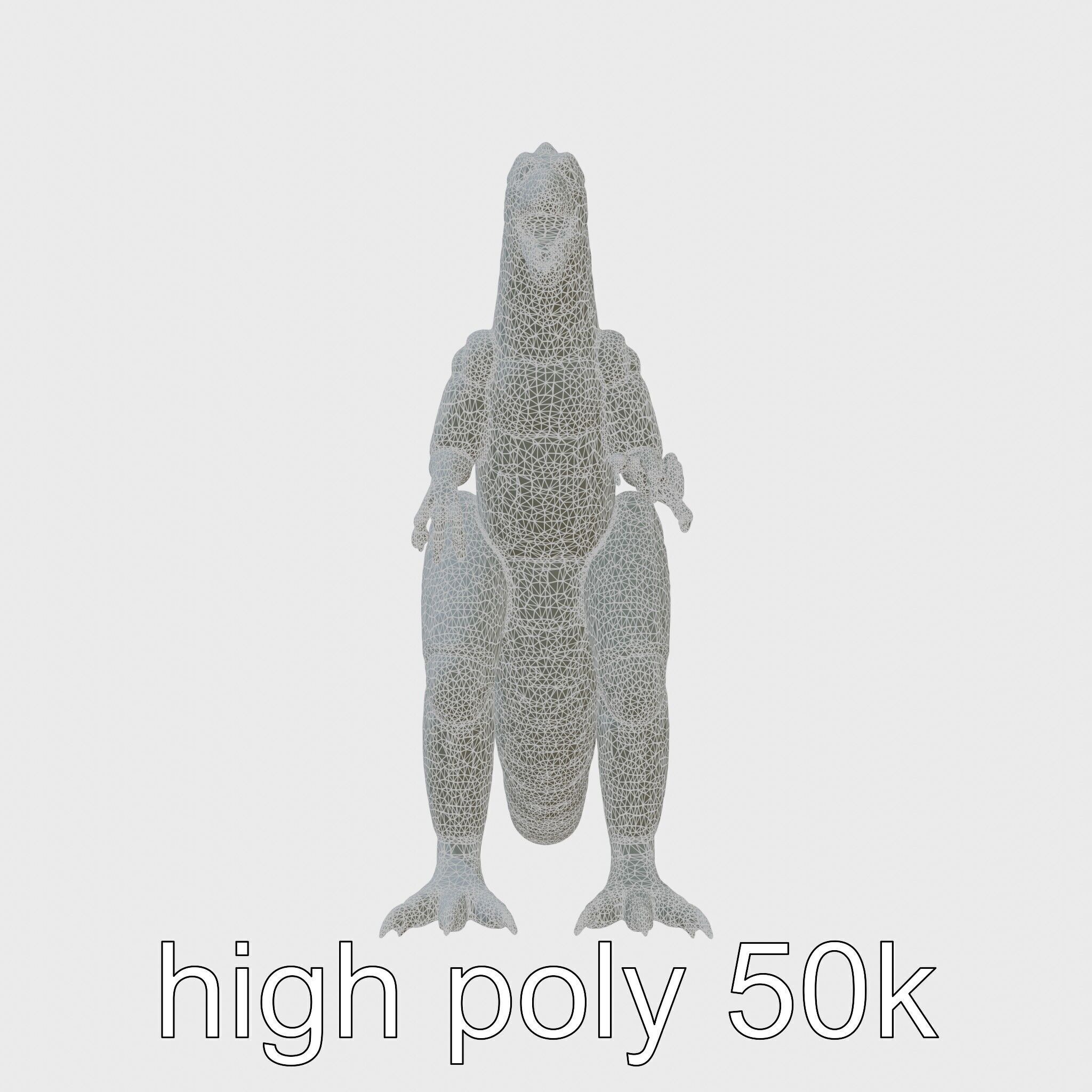 Lava Monster With Glowing Eyes 3D Model Low-poly 3D model_25