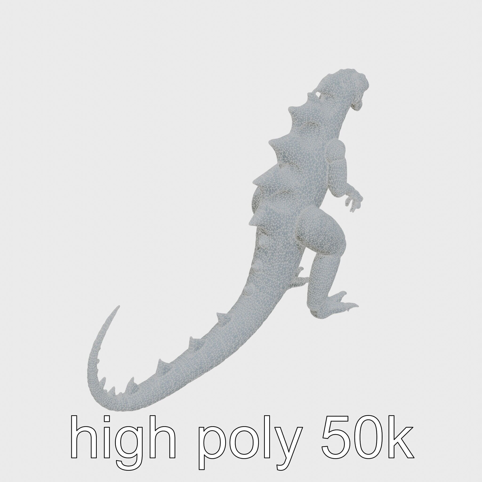 Lava Monster With Glowing Eyes 3D Model Low-poly 3D model_29