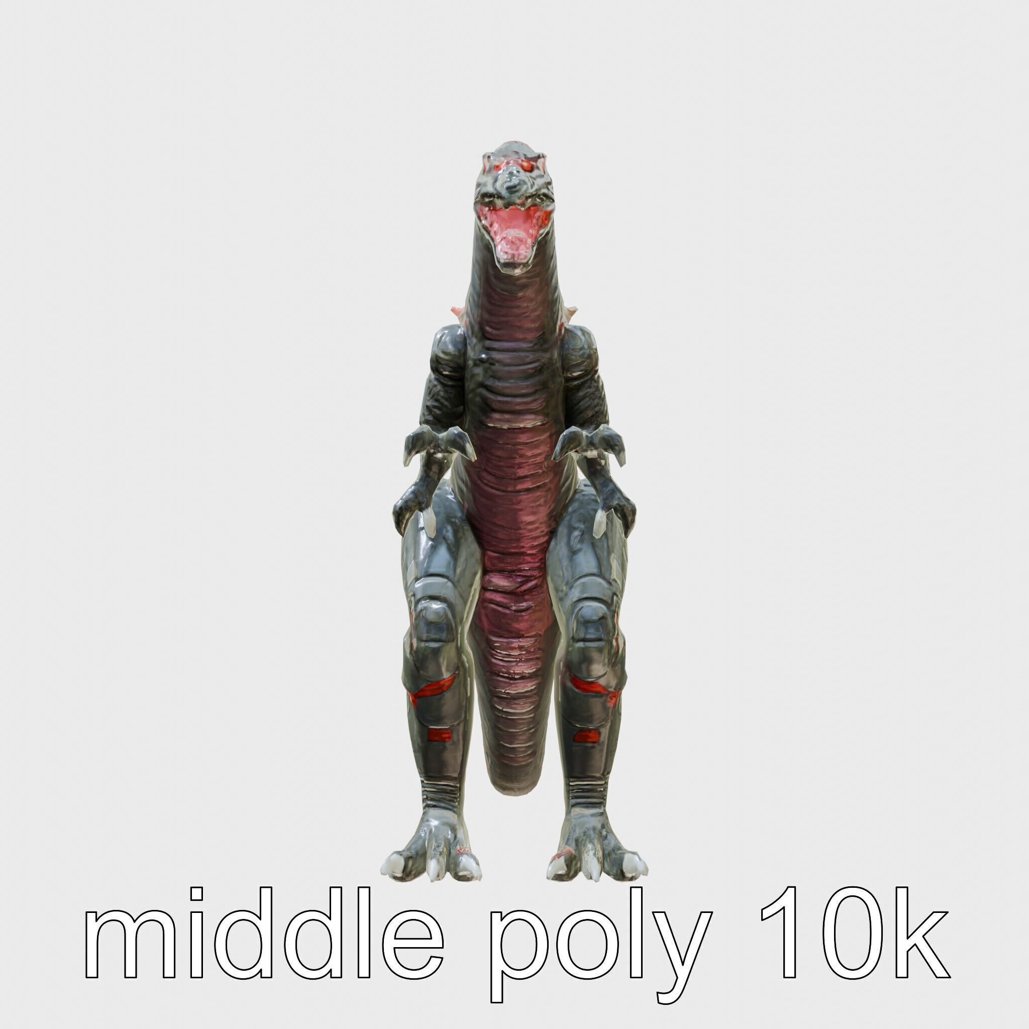 Lava Monster With Glowing Eyes 3D Model Low-poly 3D model_17