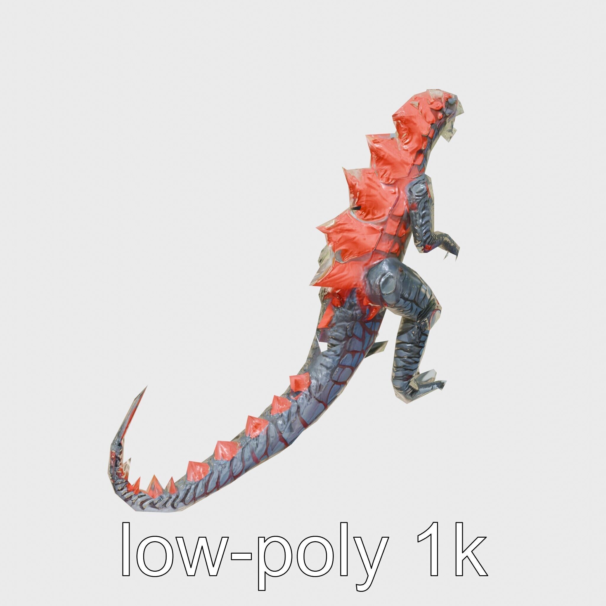 Lava Monster With Glowing Eyes 3D Model Low-poly 3D model_10