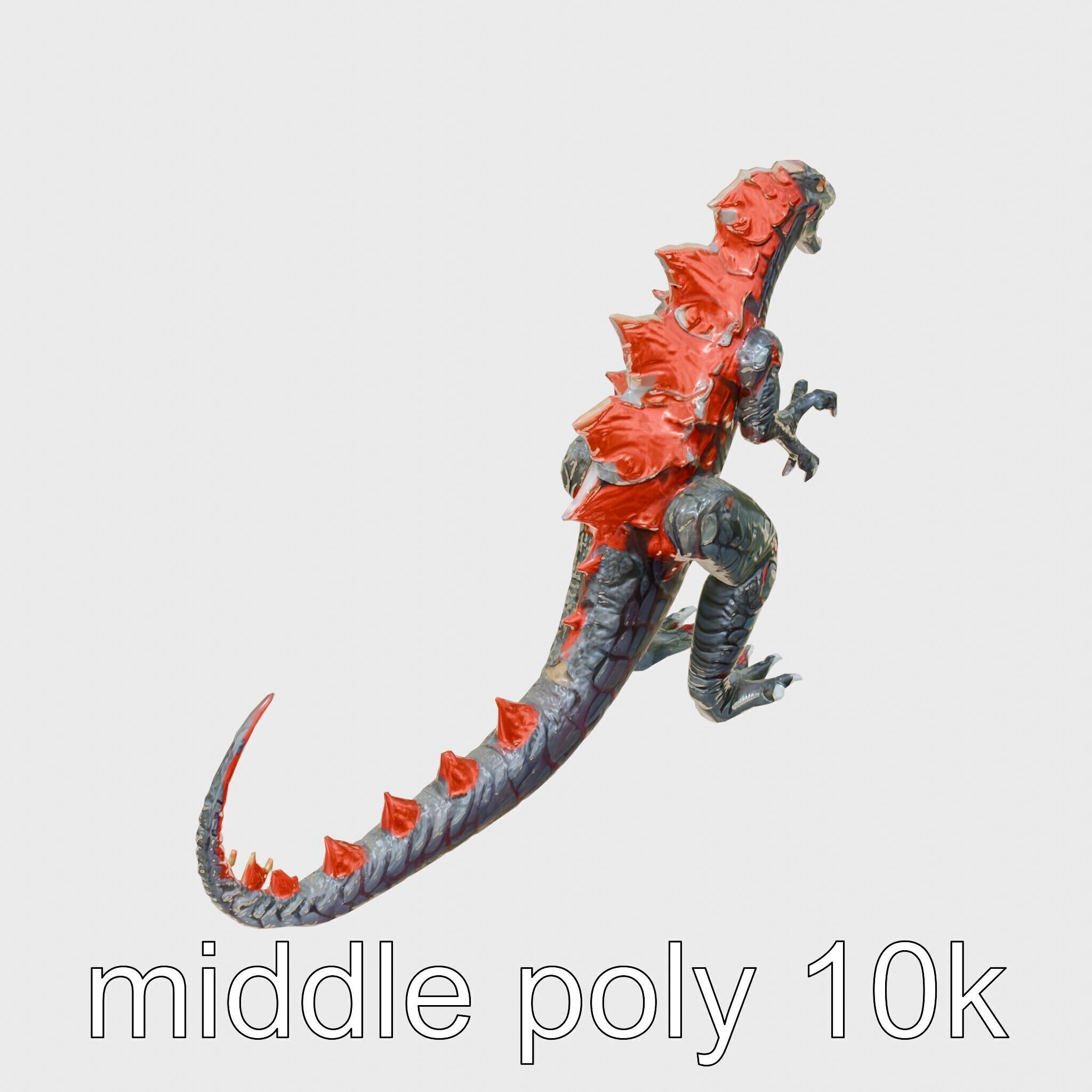 Lava Monster With Glowing Eyes 3D Model Low-poly 3D model_6