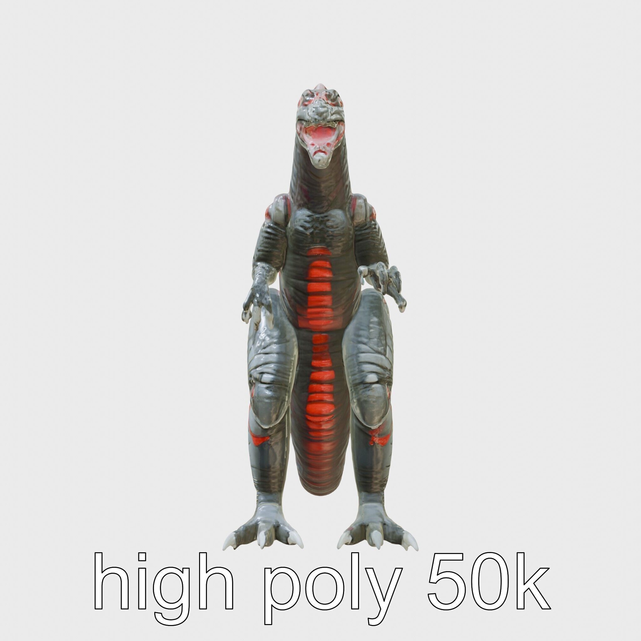 Lava Monster With Glowing Eyes 3D Model Low-poly 3D model_8