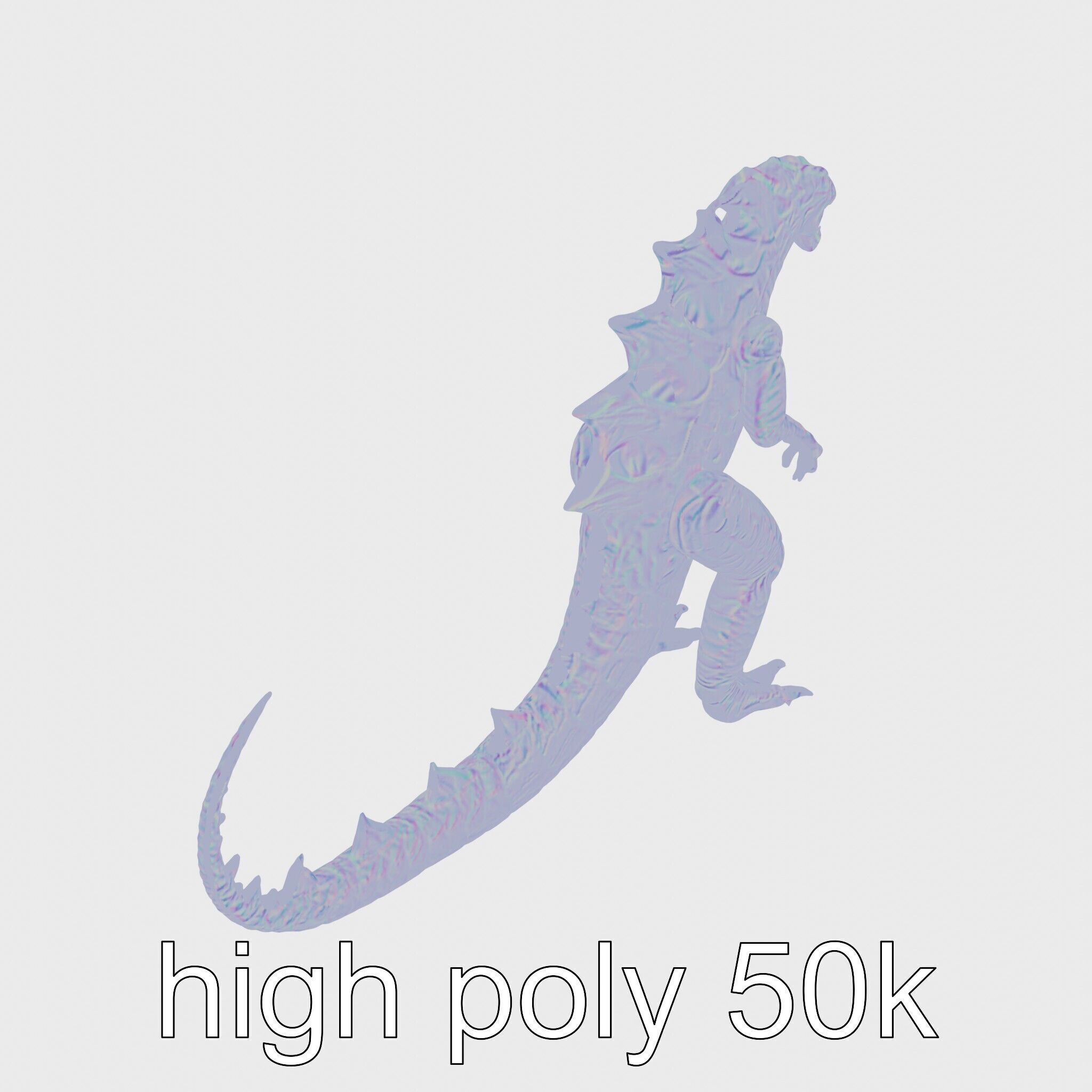 Lava Monster With Glowing Eyes 3D Model Low-poly 3D model_16