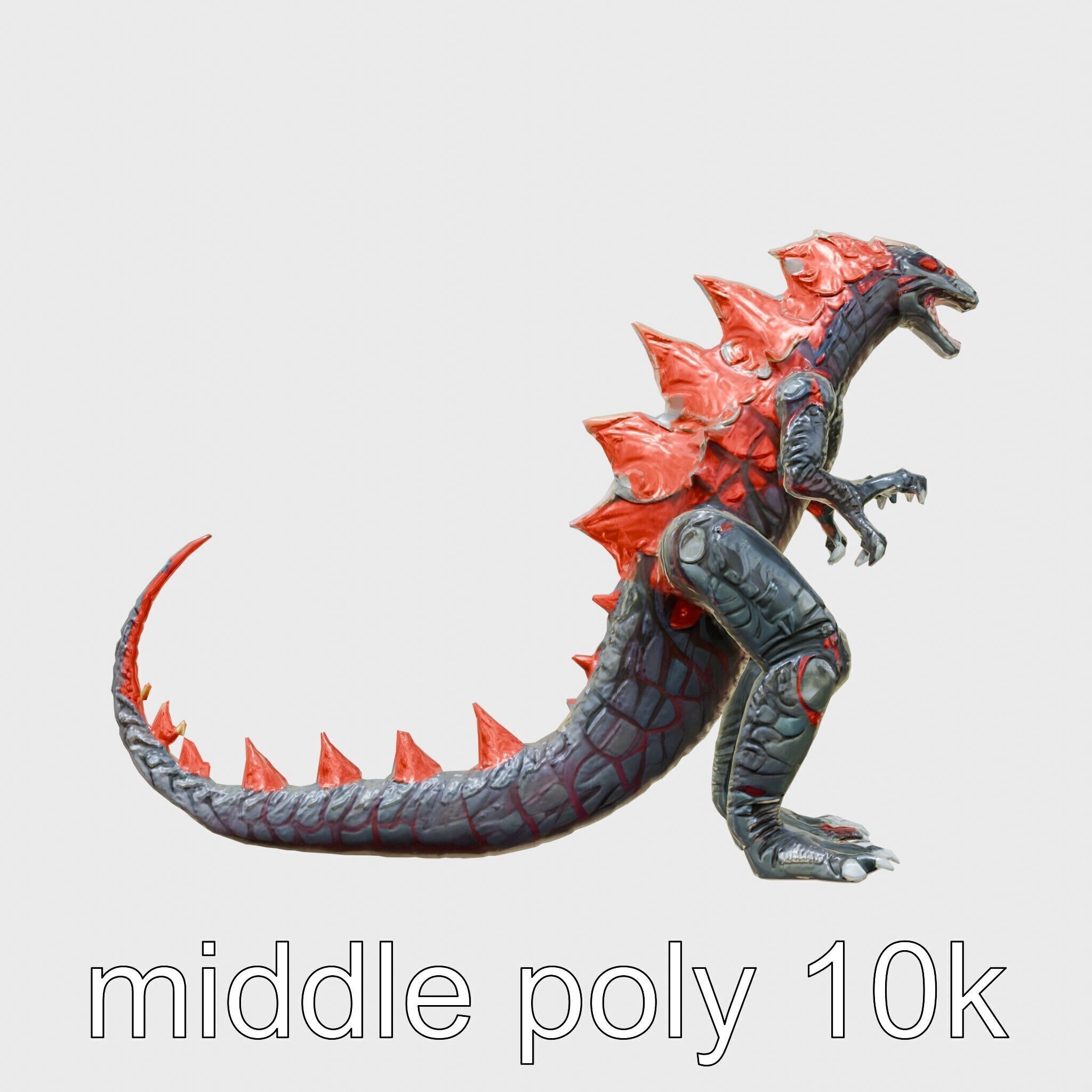 Lava Monster With Glowing Eyes 3D Model Low-poly 3D model_11