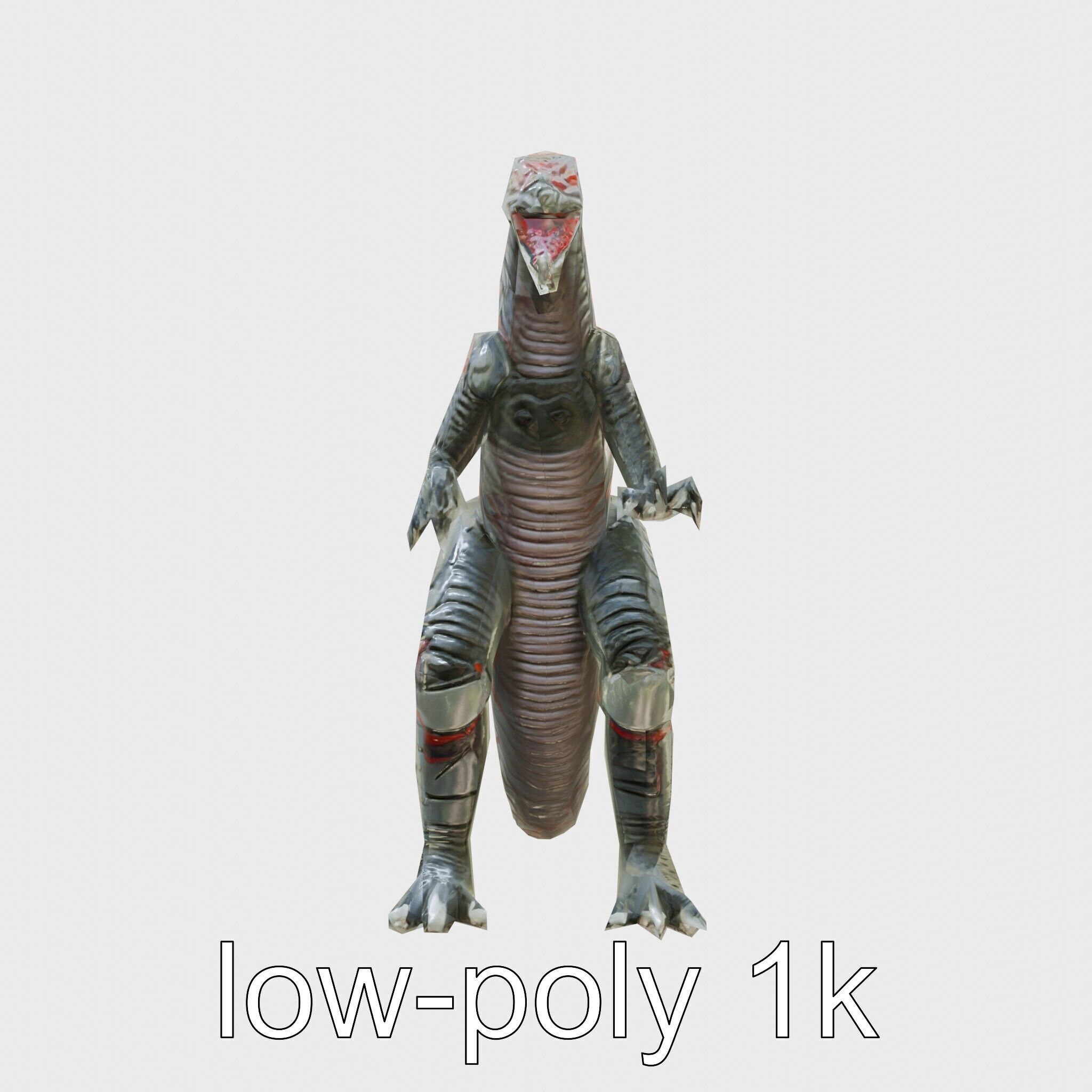 Lava Monster With Glowing Eyes 3D Model Low-poly 3D model_4