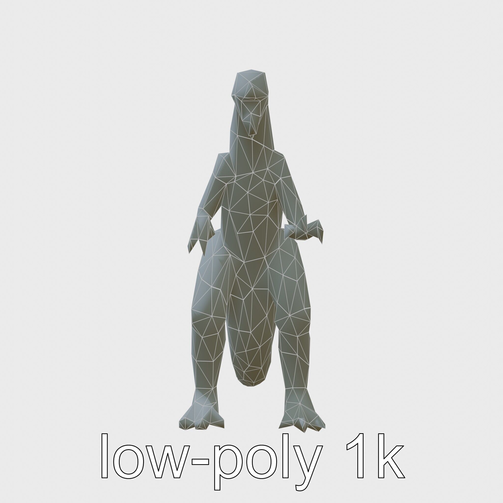 Lava Monster With Glowing Eyes 3D Model Low-poly 3D model_7