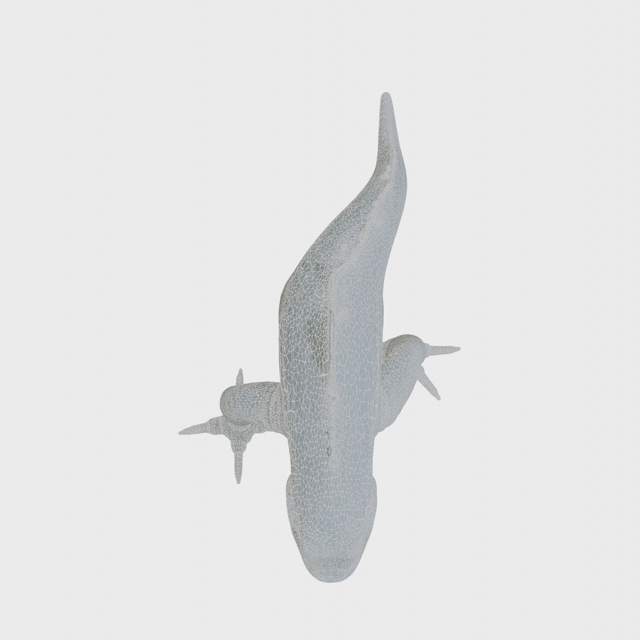 Slick-Scaled Monster with Teeth and Suction Cup Limbs 3D Model Low-poly 3D model_18