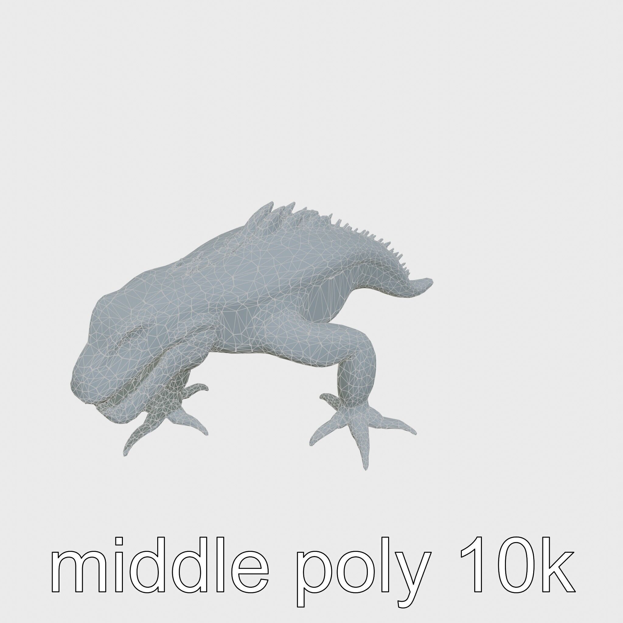 Slick-Scaled Monster with Teeth and Suction Cup Limbs 3D Model Low-poly 3D model_23