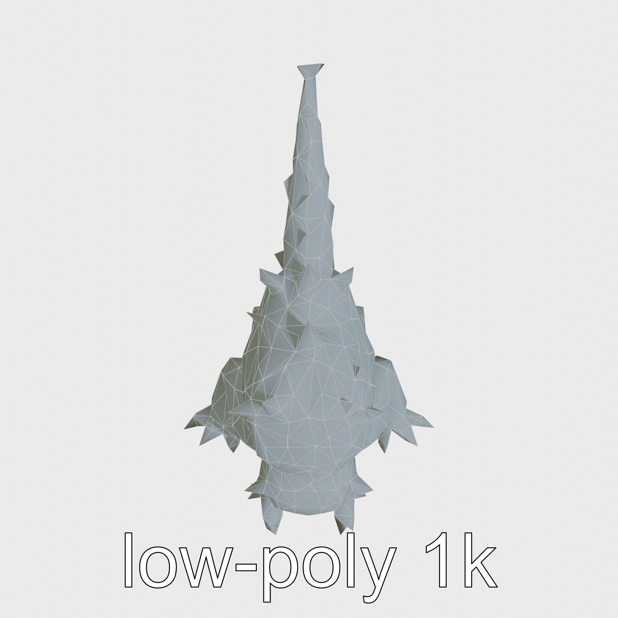 Lava Monster Crawling Creature with Glowing Shell Low-poly 3D model_17