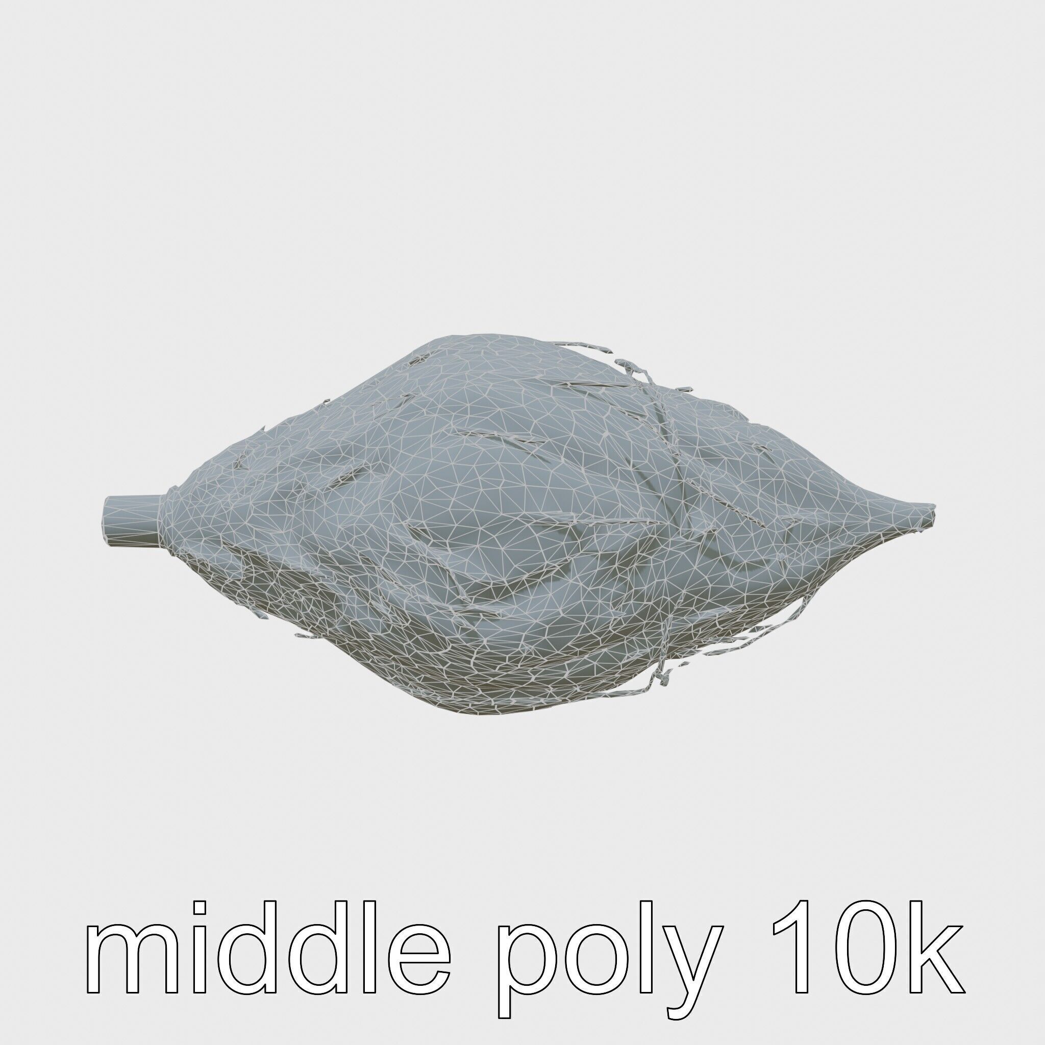 Radioactive Glow Fiber Sculpture Low-poly 3D model_26