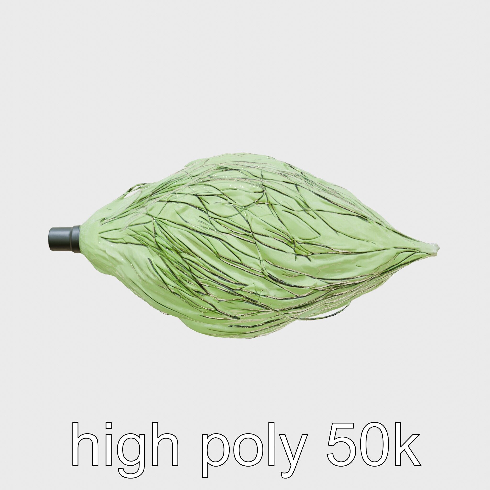 Radioactive Glow Fiber Sculpture Low-poly 3D model_23