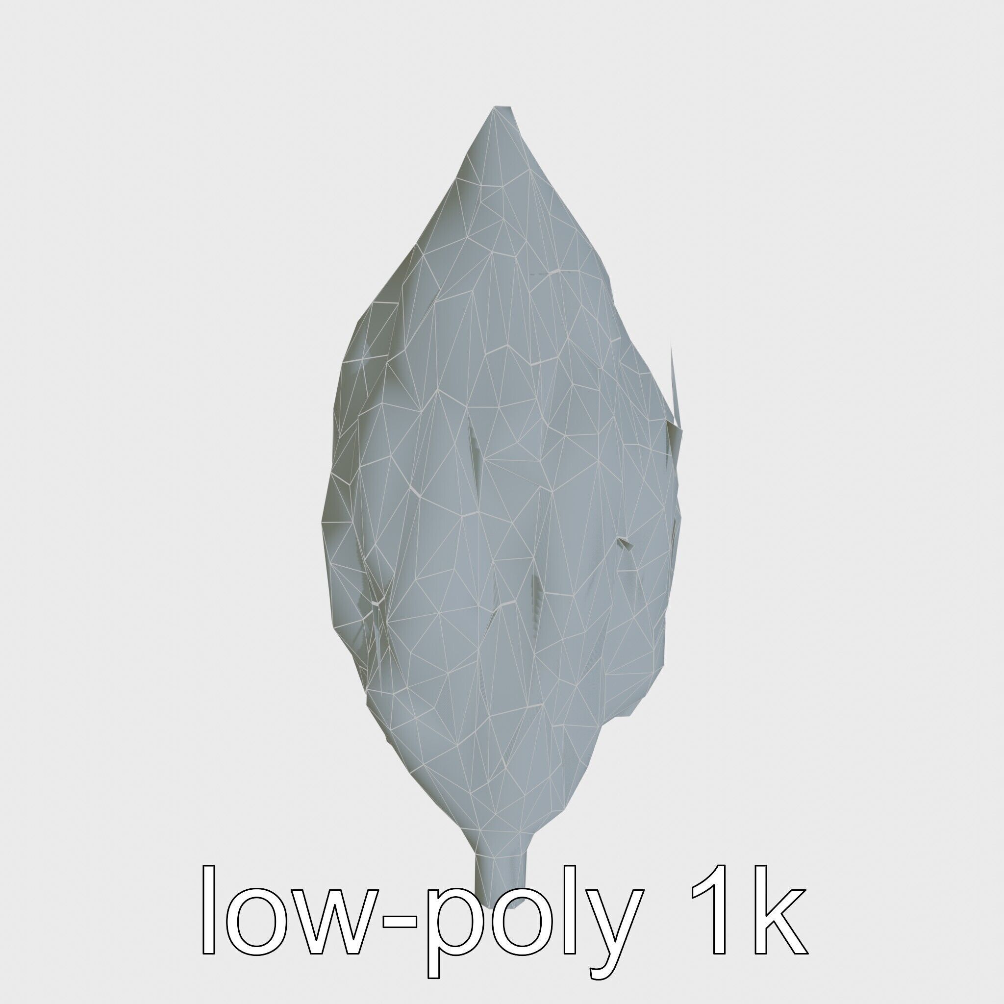 Radioactive Glow Fiber Sculpture Low-poly 3D model_18