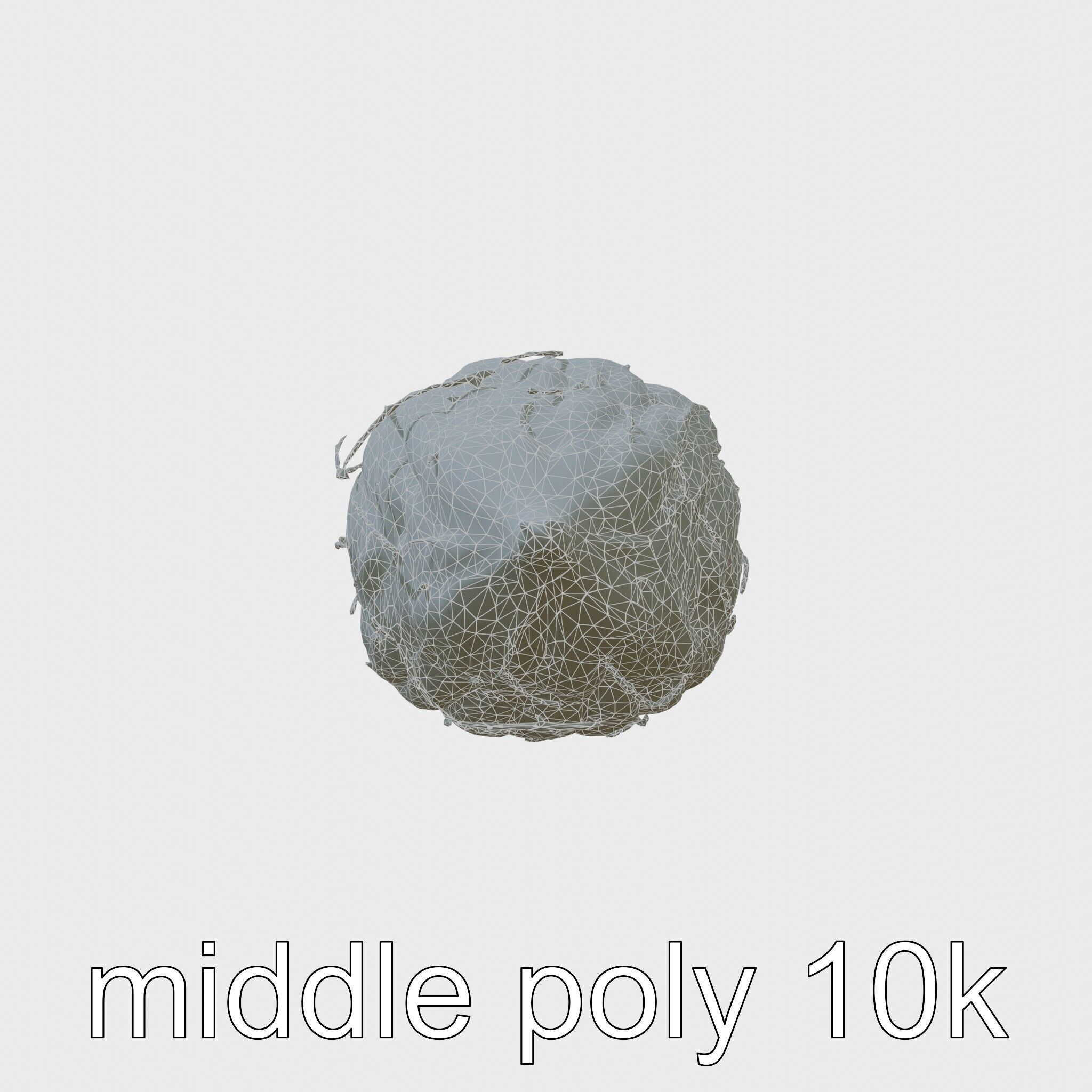 Radioactive Glow Fiber Sculpture Low-poly 3D model_21