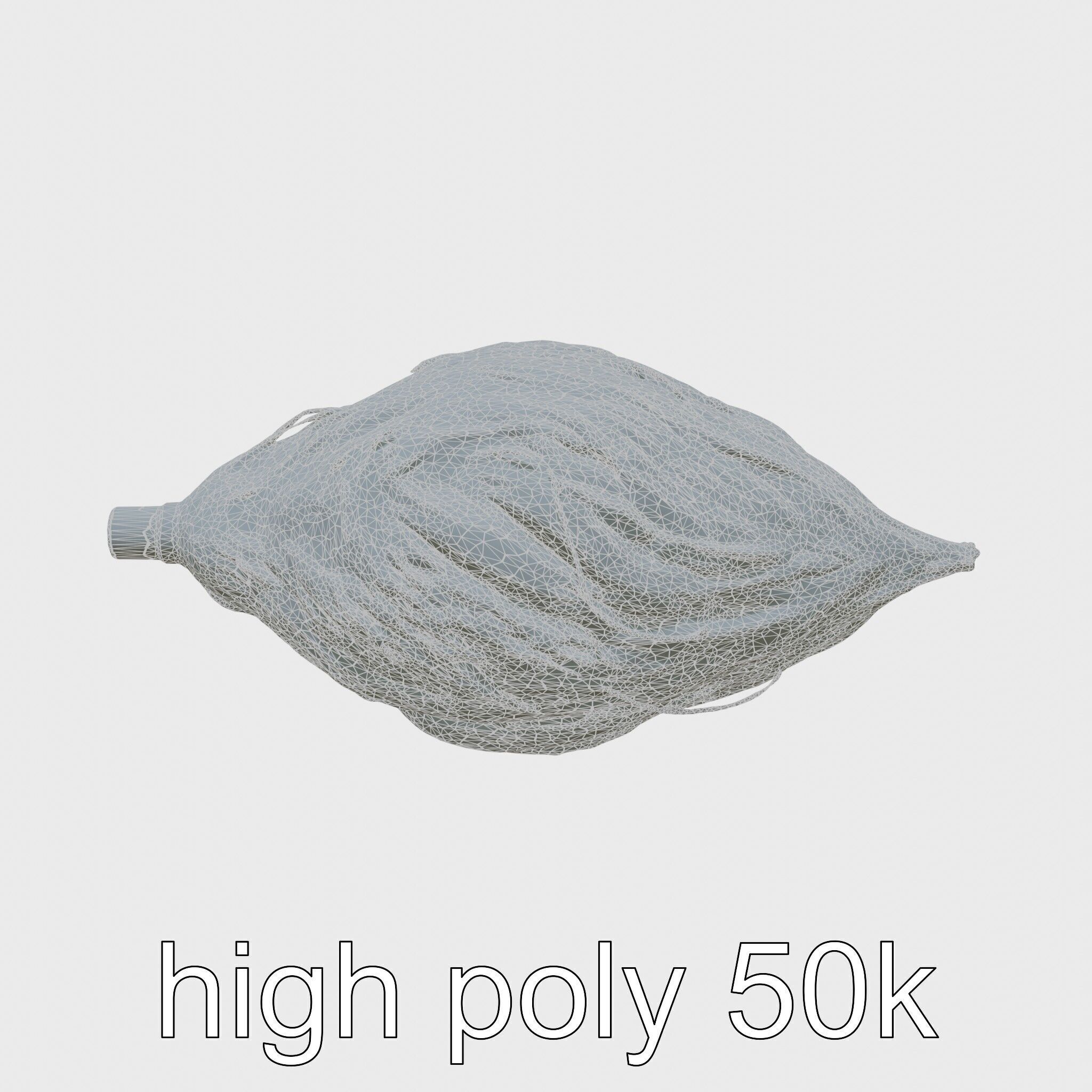 Radioactive Glow Fiber Sculpture Low-poly 3D model_25