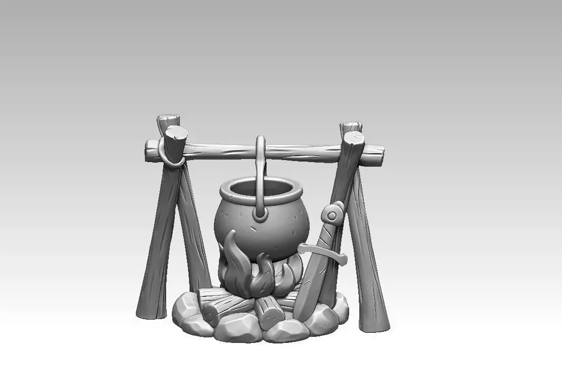Printable Fantasy Medieval Market 3D print model_12